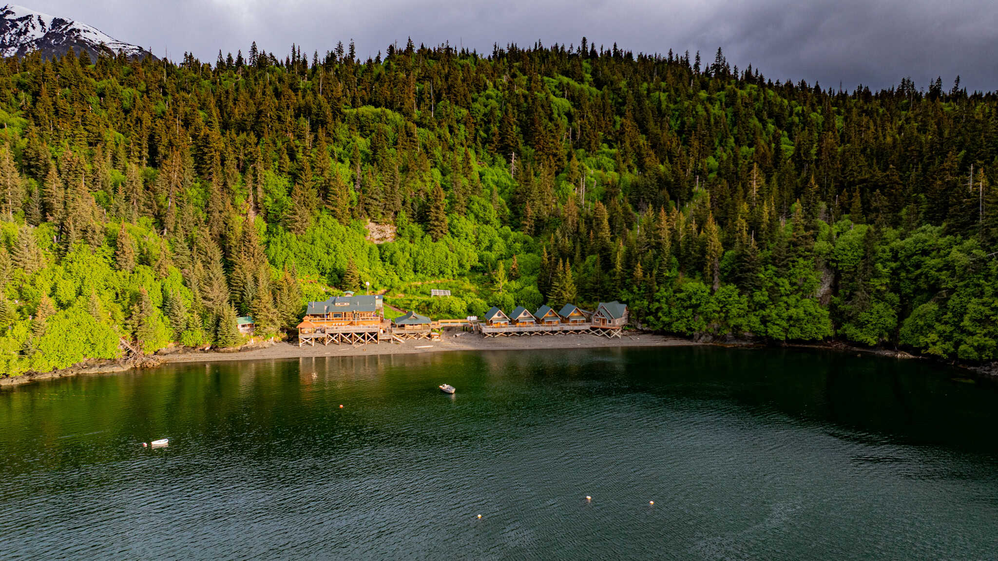 Off-Grid Alaska Lodge for Sale in Halibut Cove