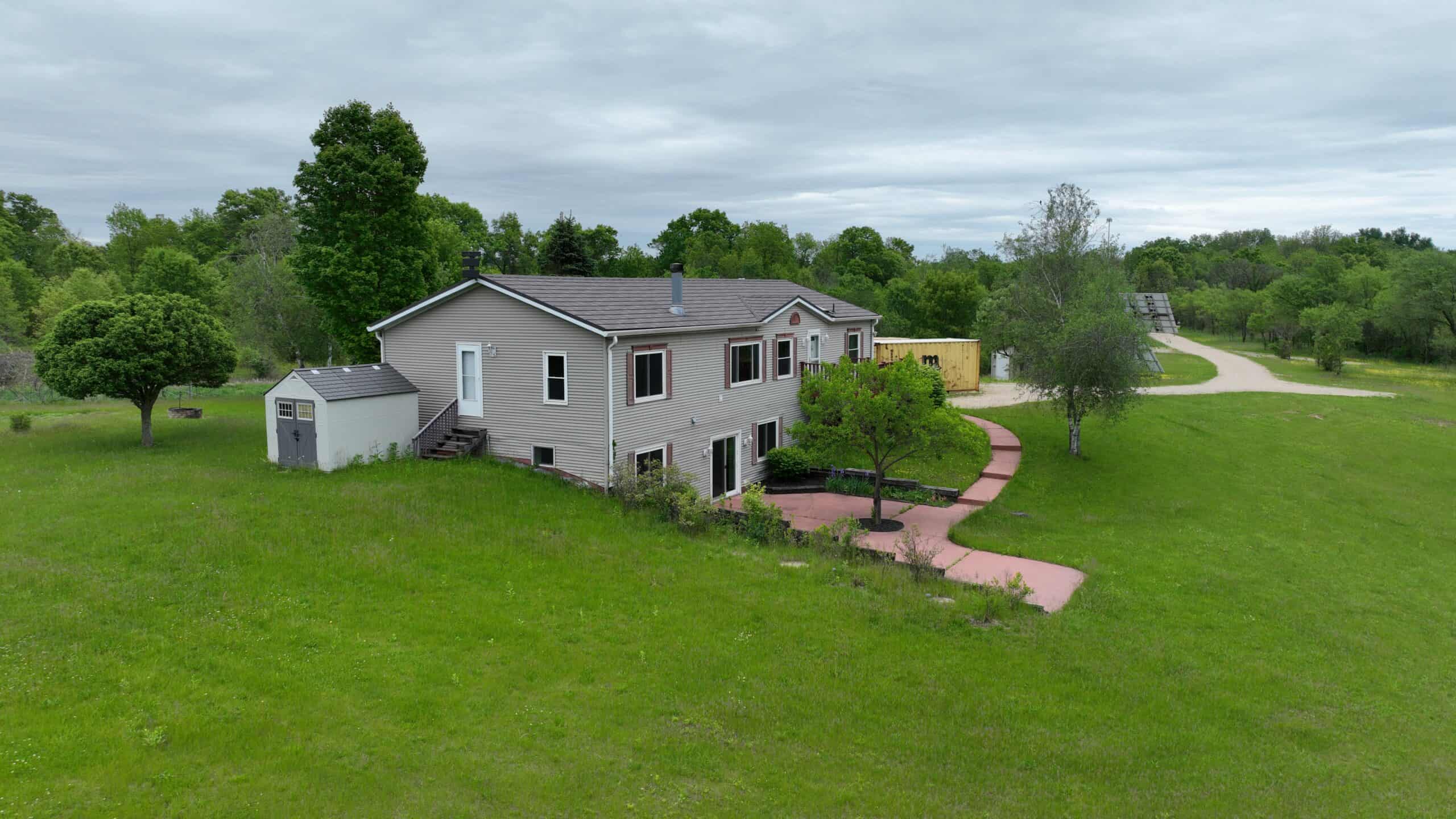 Off-Grid Solar Renewable Energy System Home on 67 Acres with Pine River Frontage | Richland County, WI