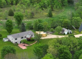 Off-Grid Solar Renewable Energy System Home on 67 Acres with Pine River Frontage | Richland County, WI