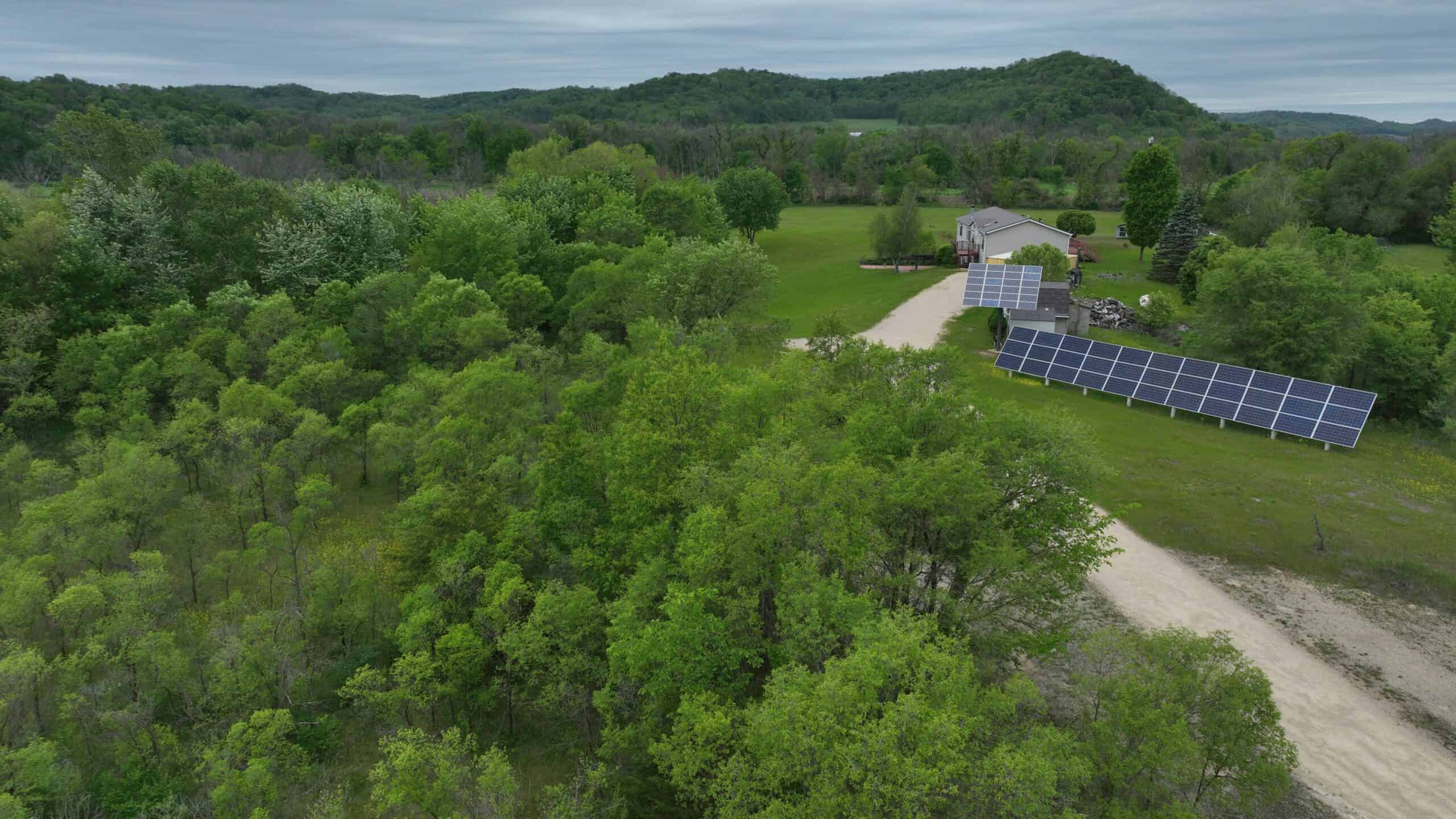Off-Grid Solar Renewable Energy System Home on 67 Acres with Pine River Frontage | Richland County, WI