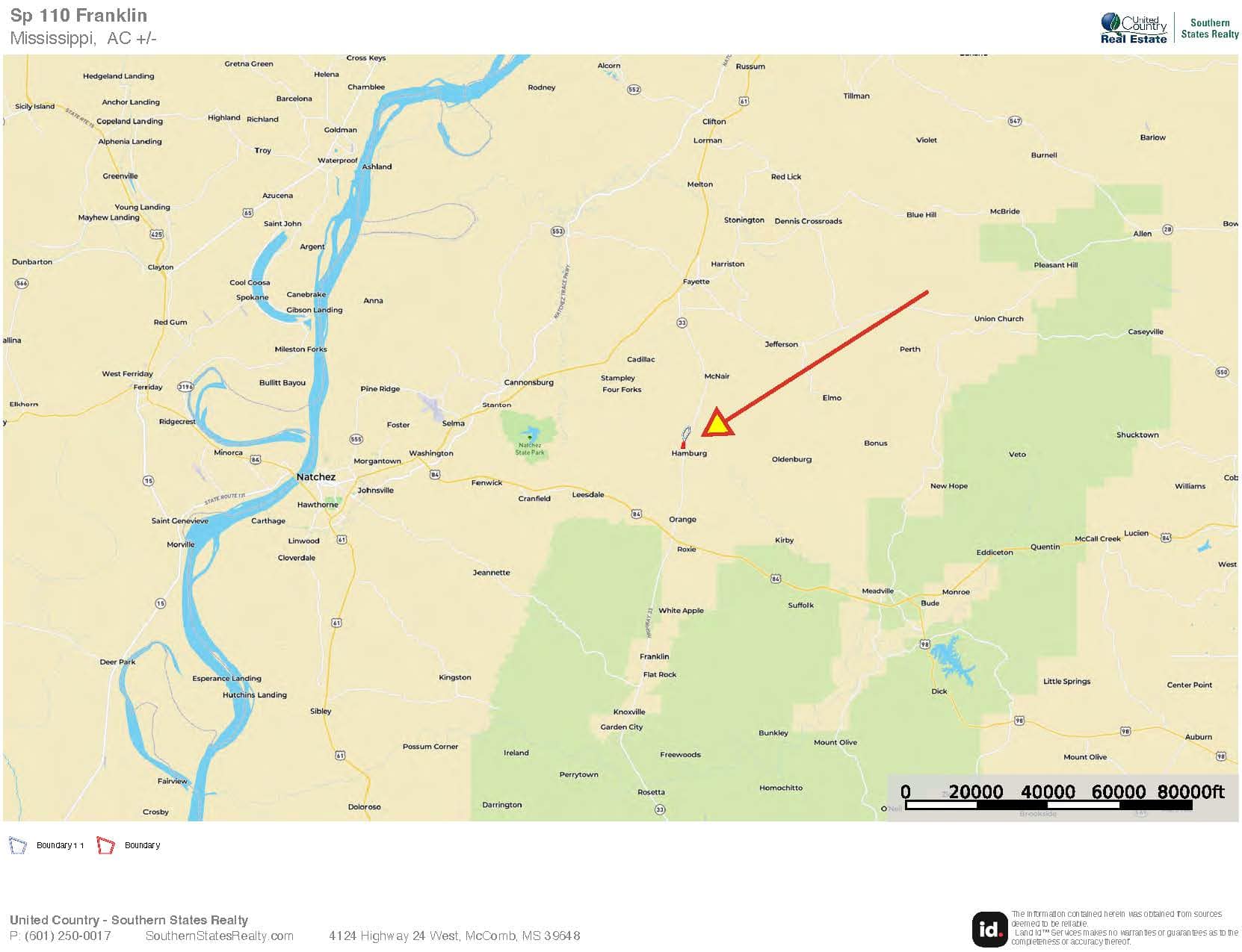 Roxie Mississippi – 94 Acre Recreational Retreat