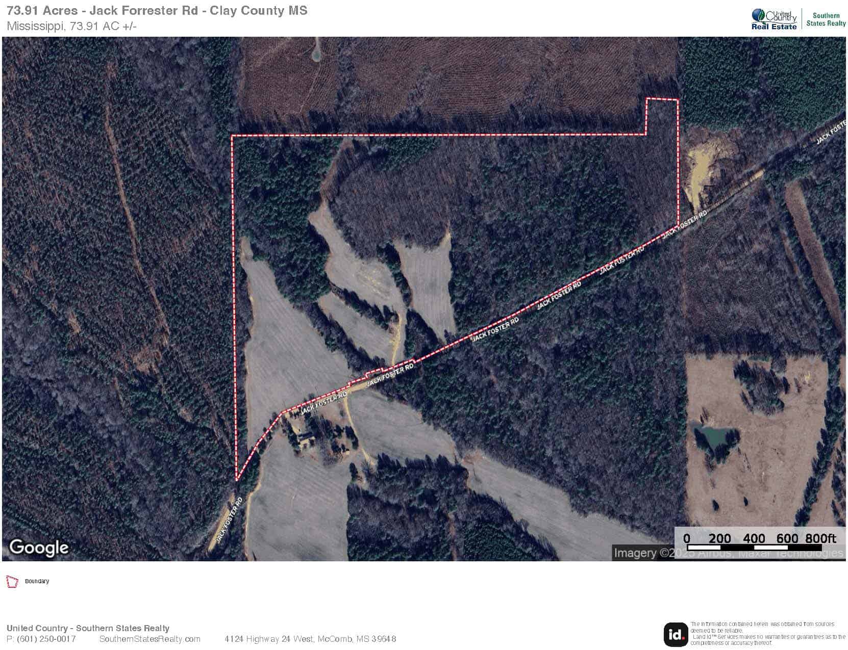 Timberland Farmland For Sale Clay County MS