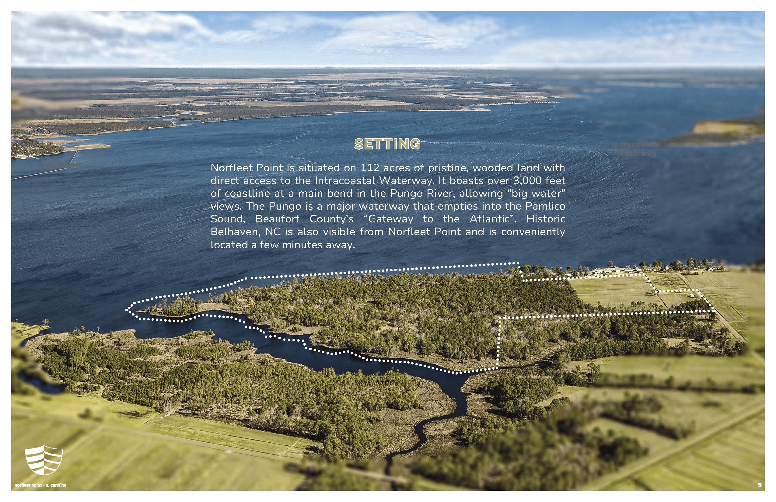 Prime 112-Acre Pungo River Waterfront Land for Sale
