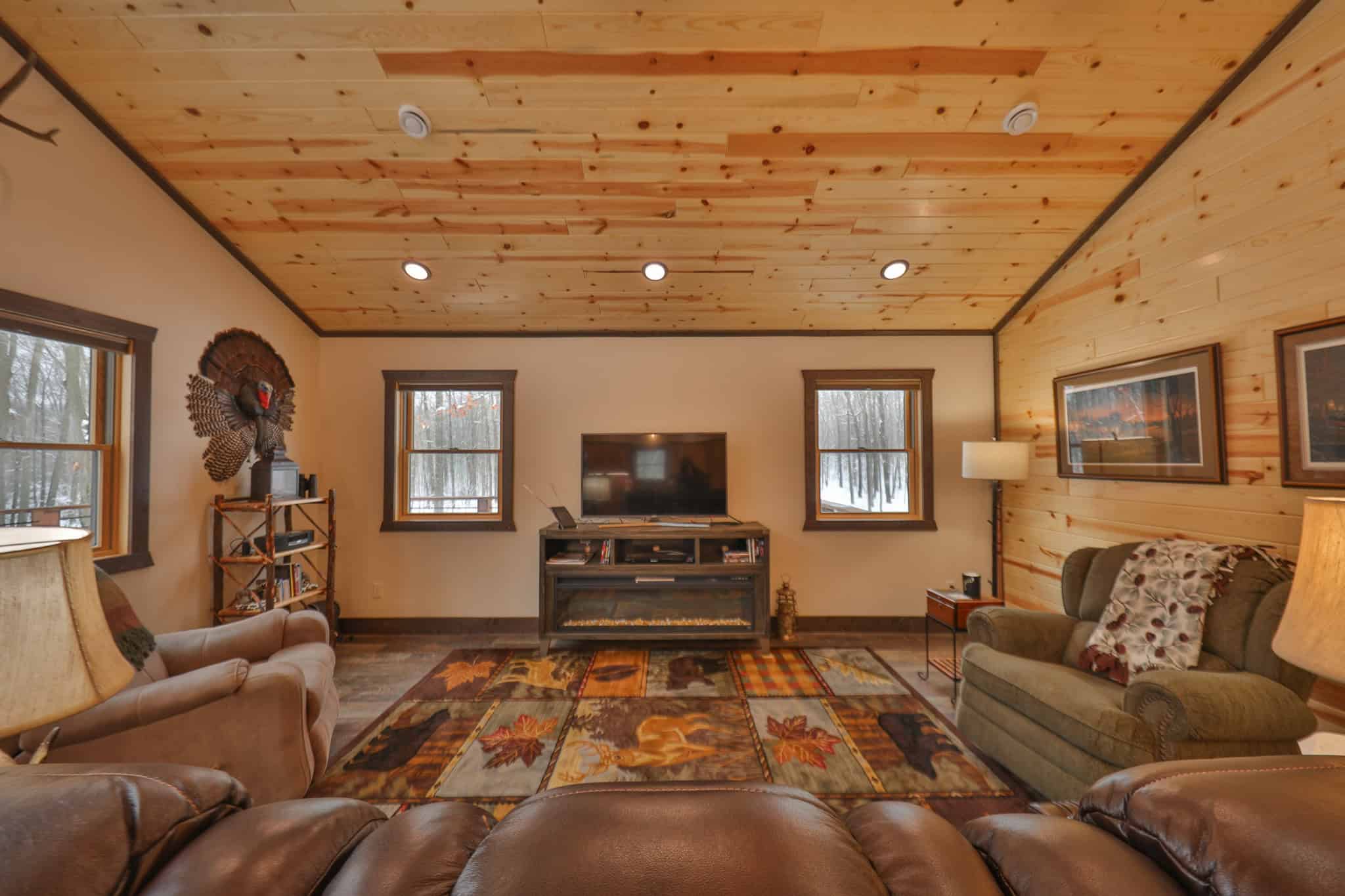 Legacy Whitetail Retreat — 65 Acres with New Custom Hunting Cabin off Dead-End Road in Clark County, Wisconsin