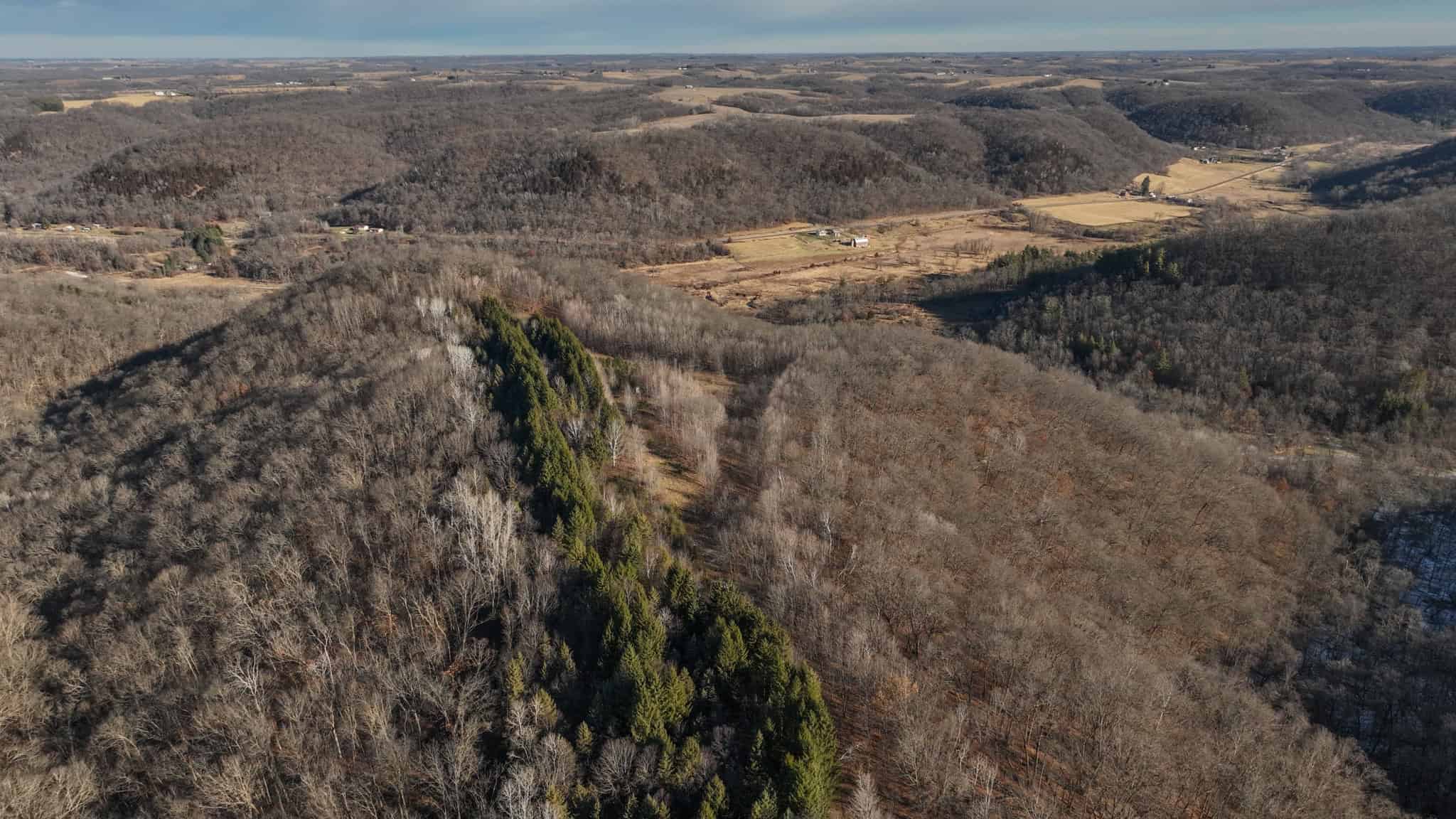 Legacy Blufftop Hunting Retreat Near the Mississippi River | 128 Acres in Crawford County, WI