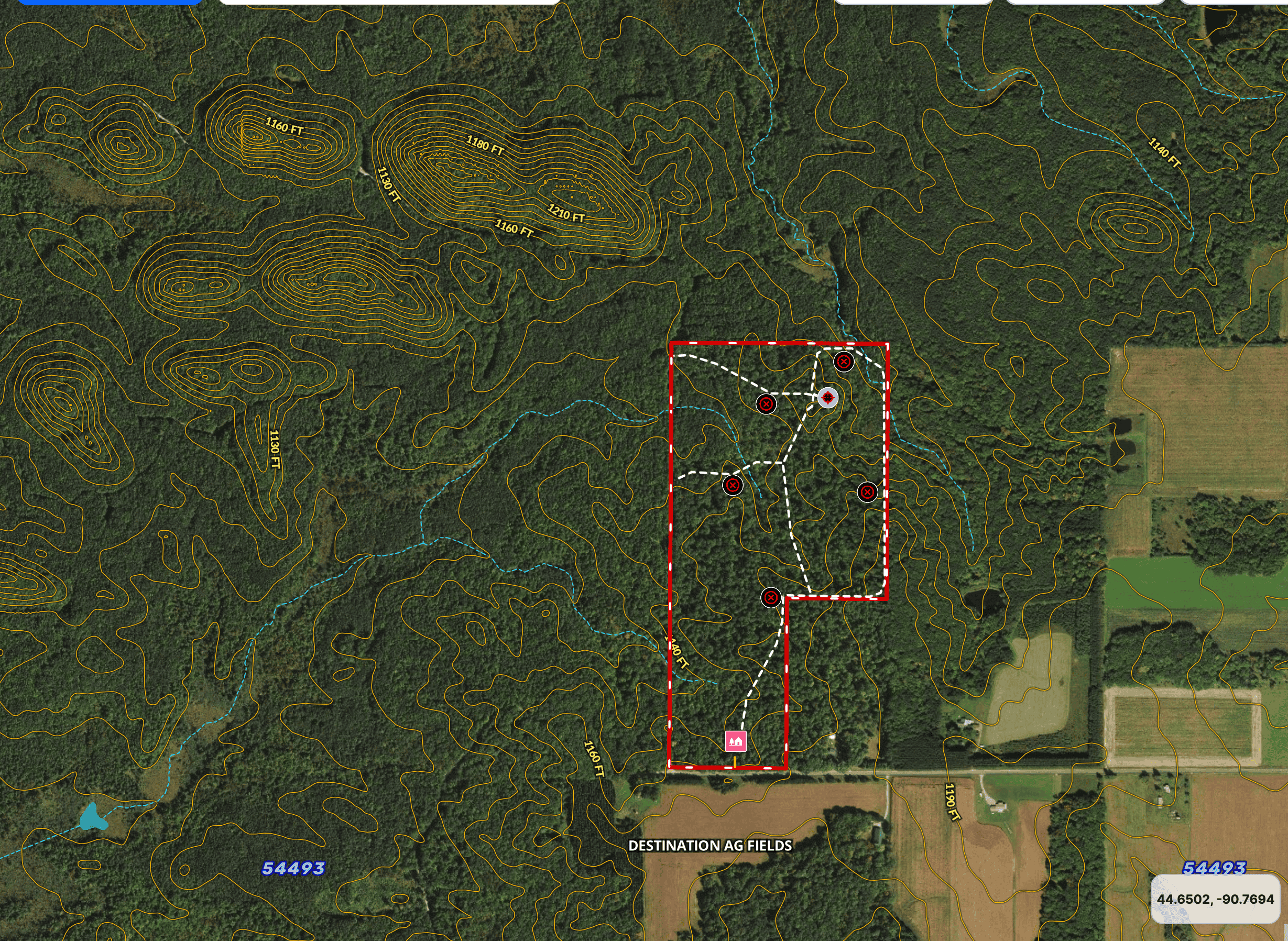 Legacy Whitetail Retreat — 65 Acres with New Custom Hunting Cabin off Dead-End Road in Clark County, Wisconsin