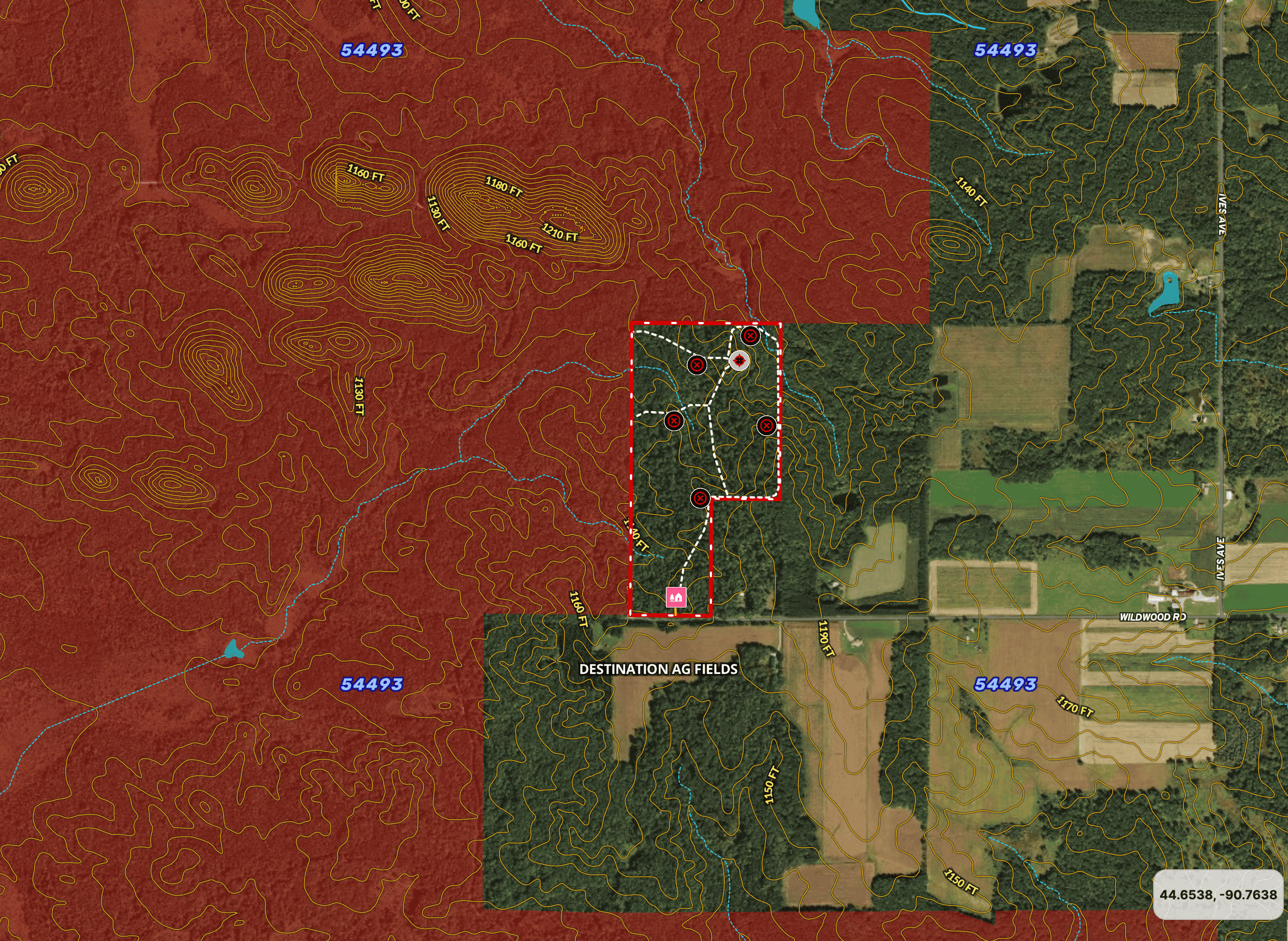 Legacy Whitetail Retreat — 65 Acres with New Custom Hunting Cabin off Dead-End Road in Clark County, Wisconsin