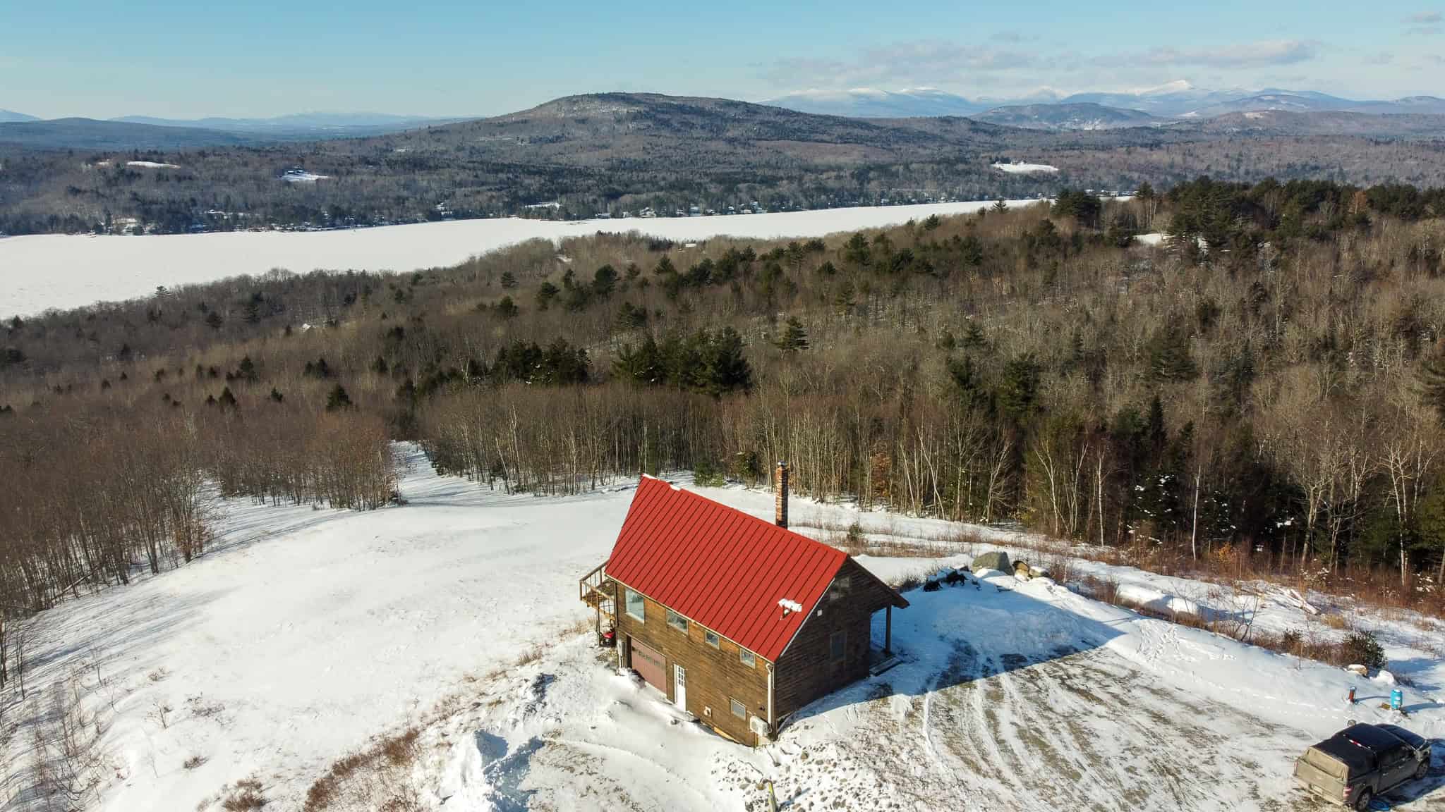 Chalet on 192 Acres with Stunning Mountain and Water Views