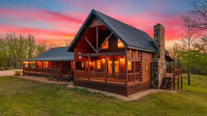 Log Cabin + 57 Acres in the Missouri Ozarks