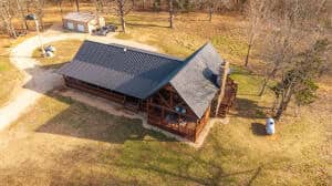 Log Cabin + 57 Acres in the Missouri Ozarks