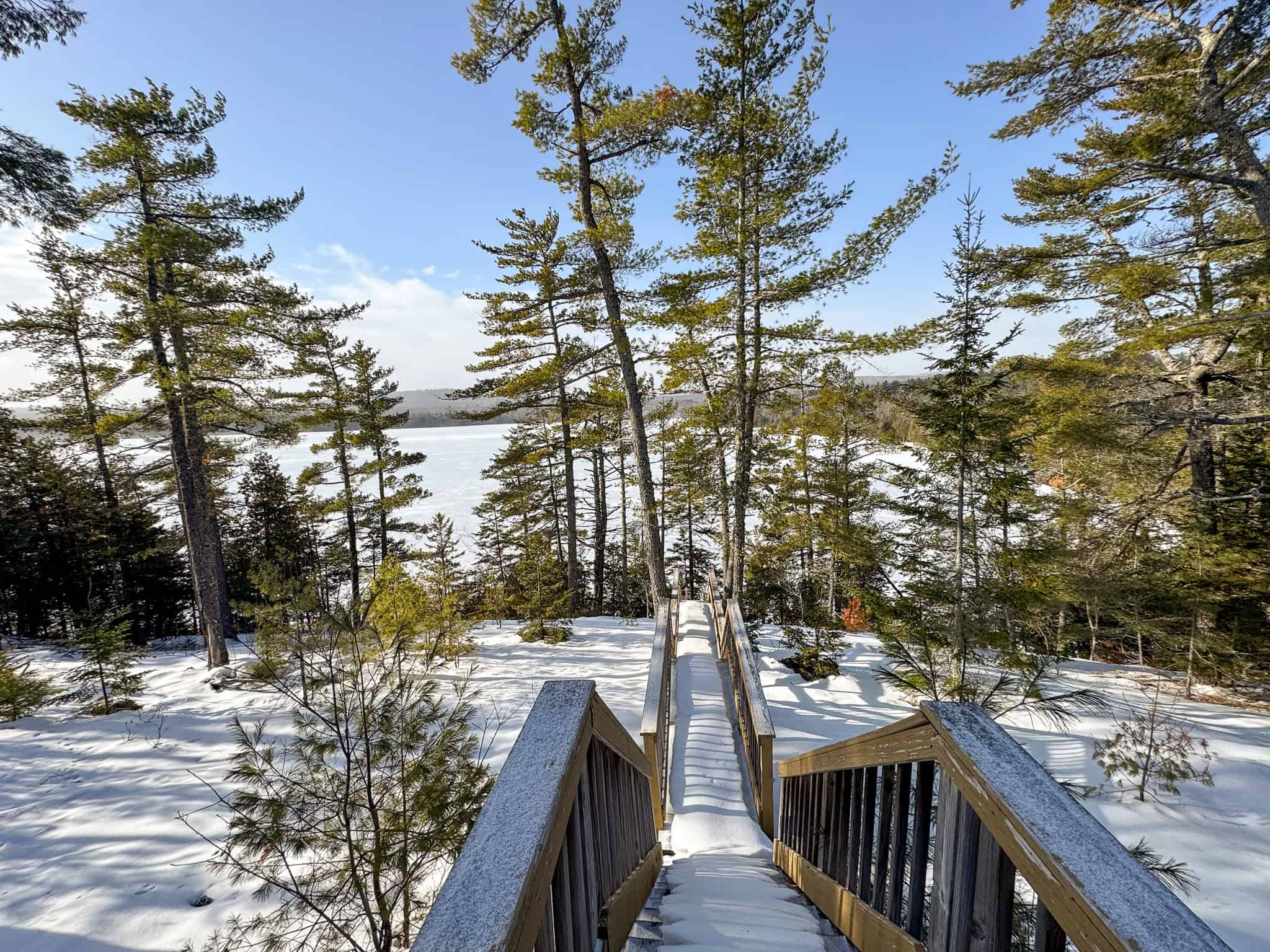 Waterfront Log Cabin on 16 Acres in Northern Maine