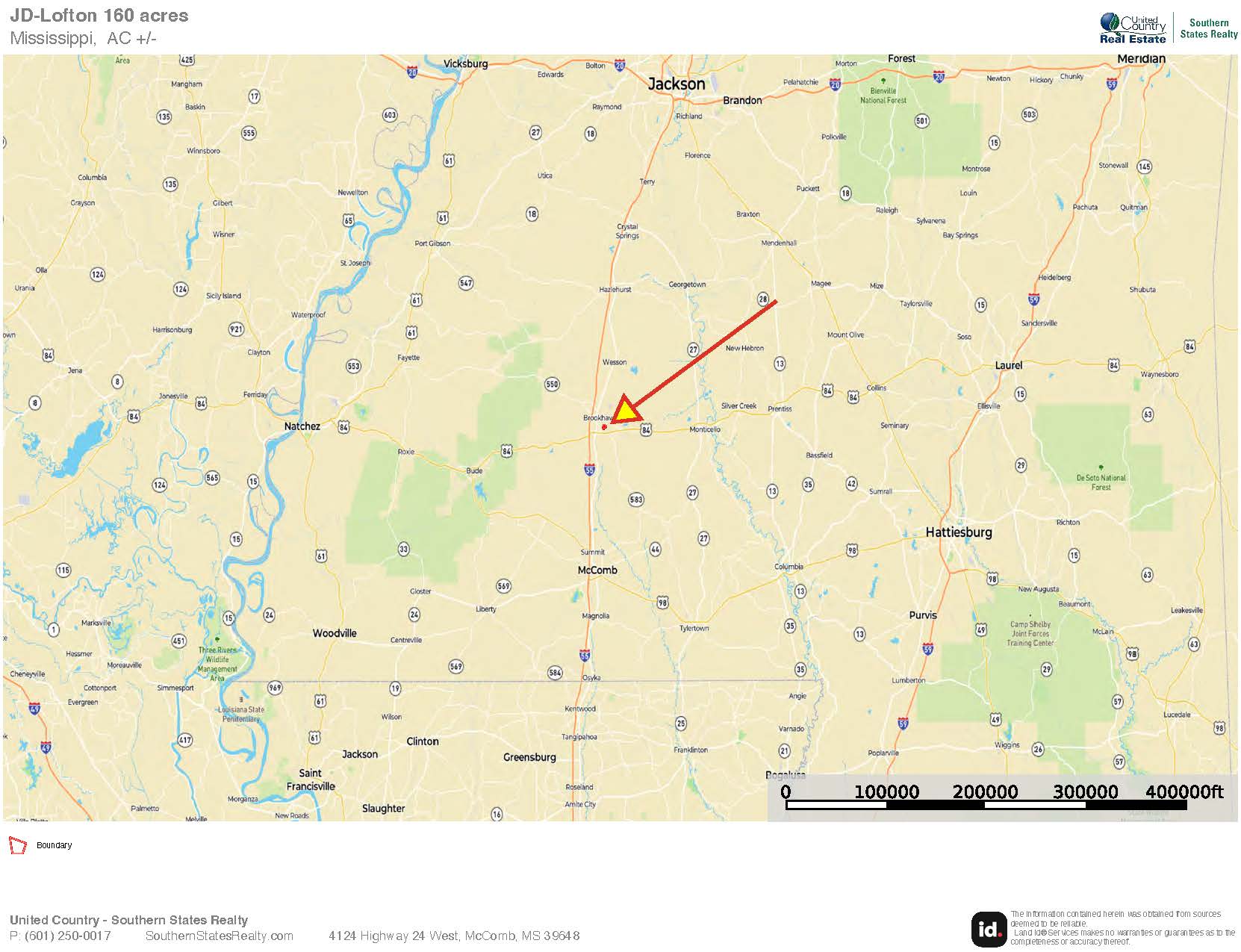 160 Acres in Lincoln County MS Near Brookhaven & I-55
