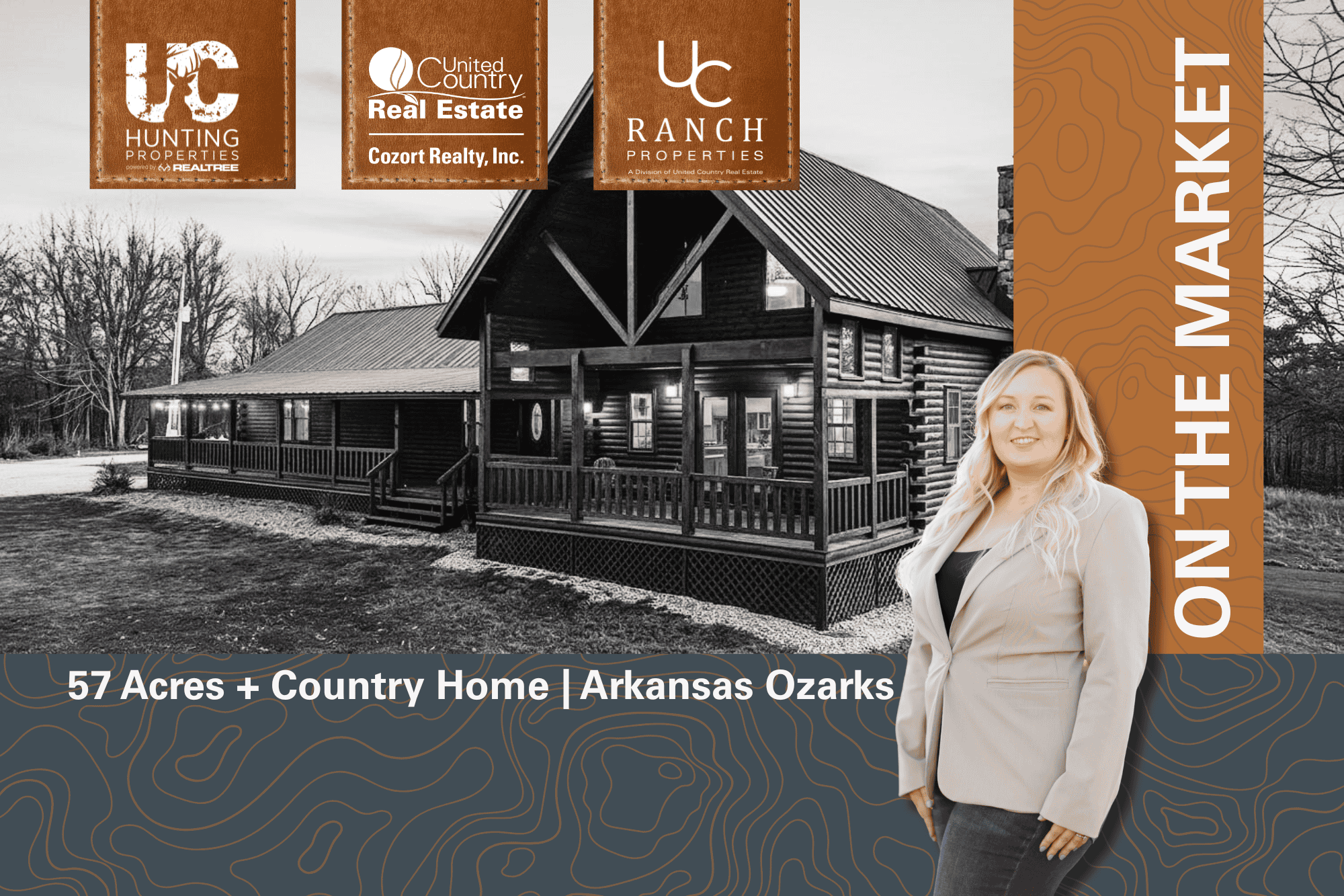 Log Cabin + 57 Acres in the Missouri Ozarks