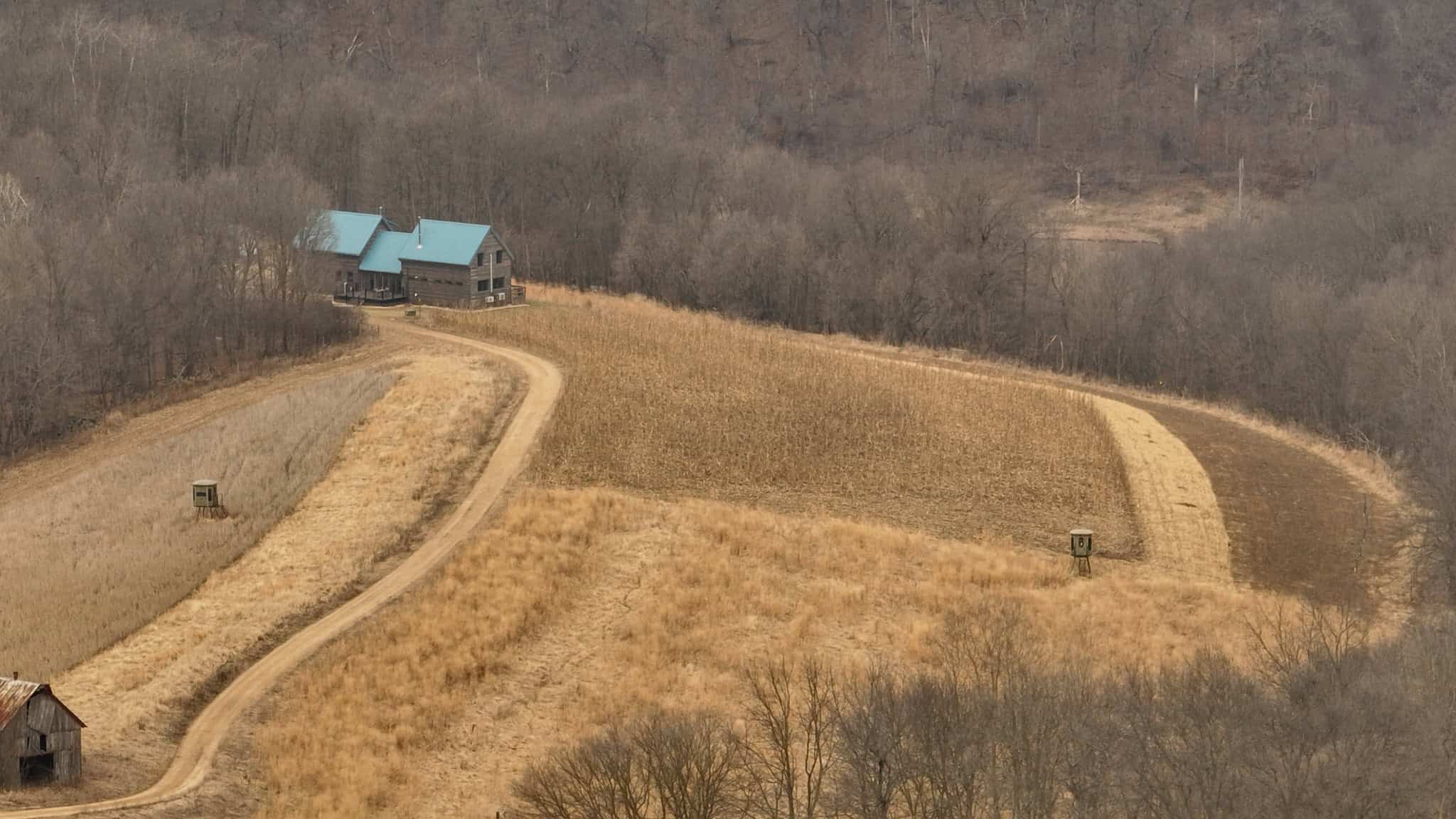 Blufftop Whitetail Estate – 39.21 Acres with Log Home & Trophy Deer Habitat in Richland County