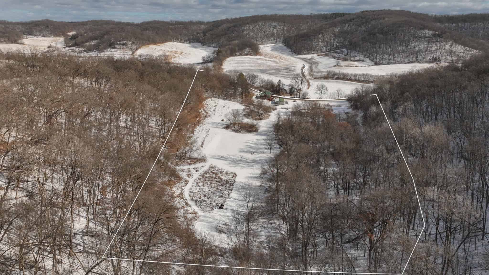 Dead-End Road 14-Acre Valley Estate with Dual Living Quarters Near Muscoda, WI