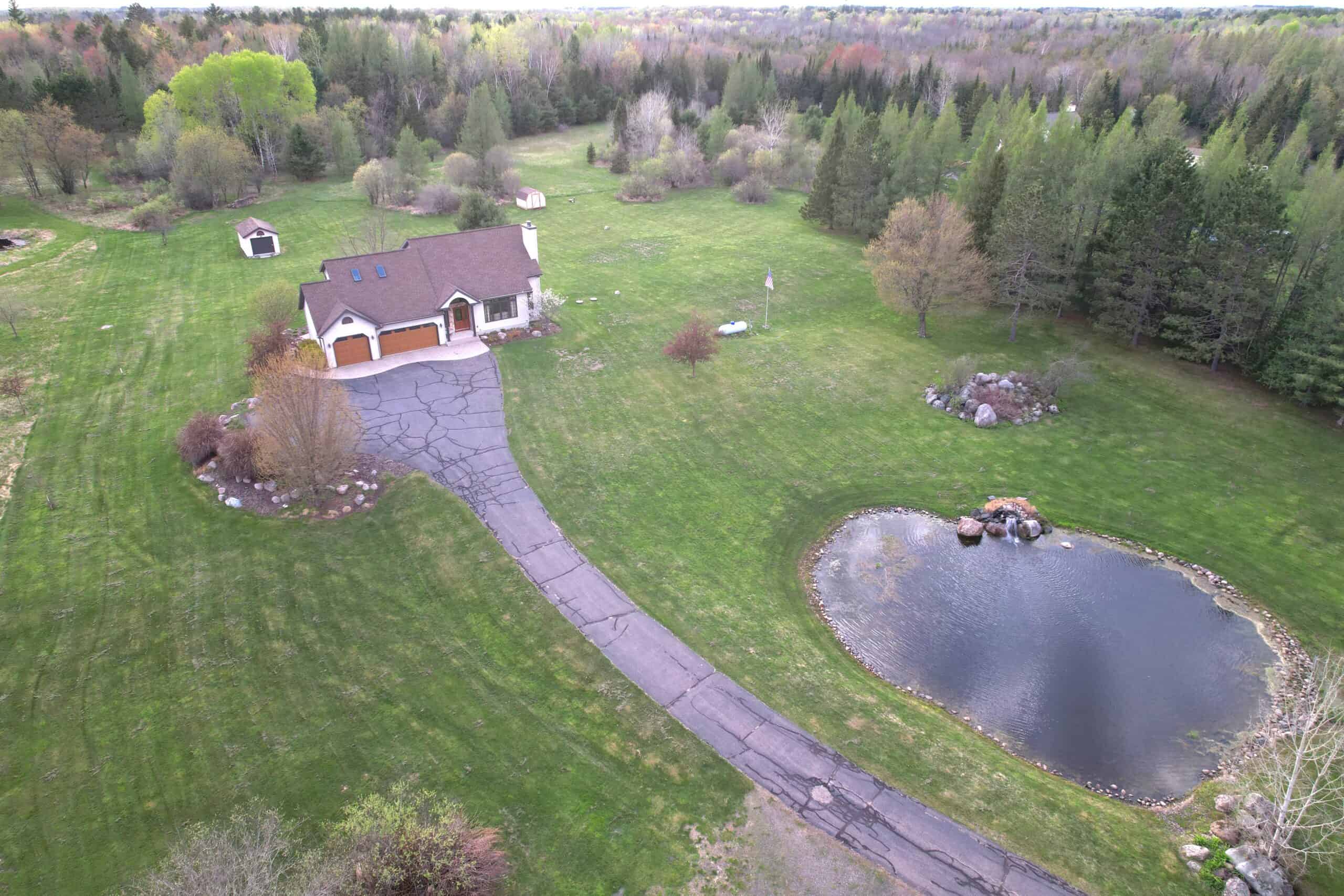 Custom Built Home with 65.8 ± Acres for Sale in Park Falls, WI
