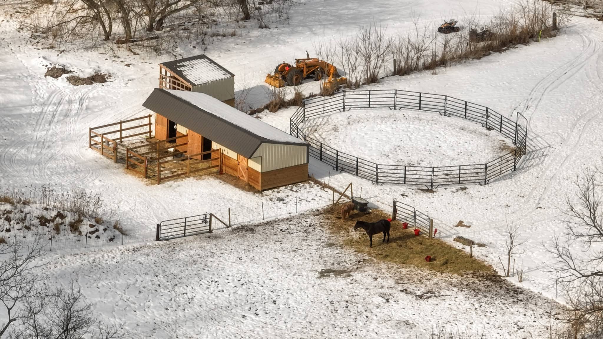 Dead-End Road 14-Acre Valley Estate with Dual Living Quarters Near Muscoda, WI