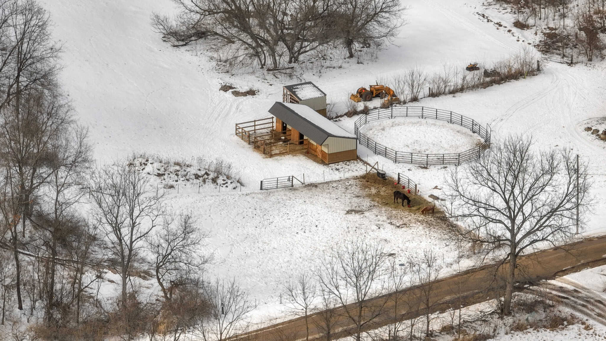 Dead-End Road 14-Acre Valley Estate with Dual Living Quarters Near Muscoda, WI