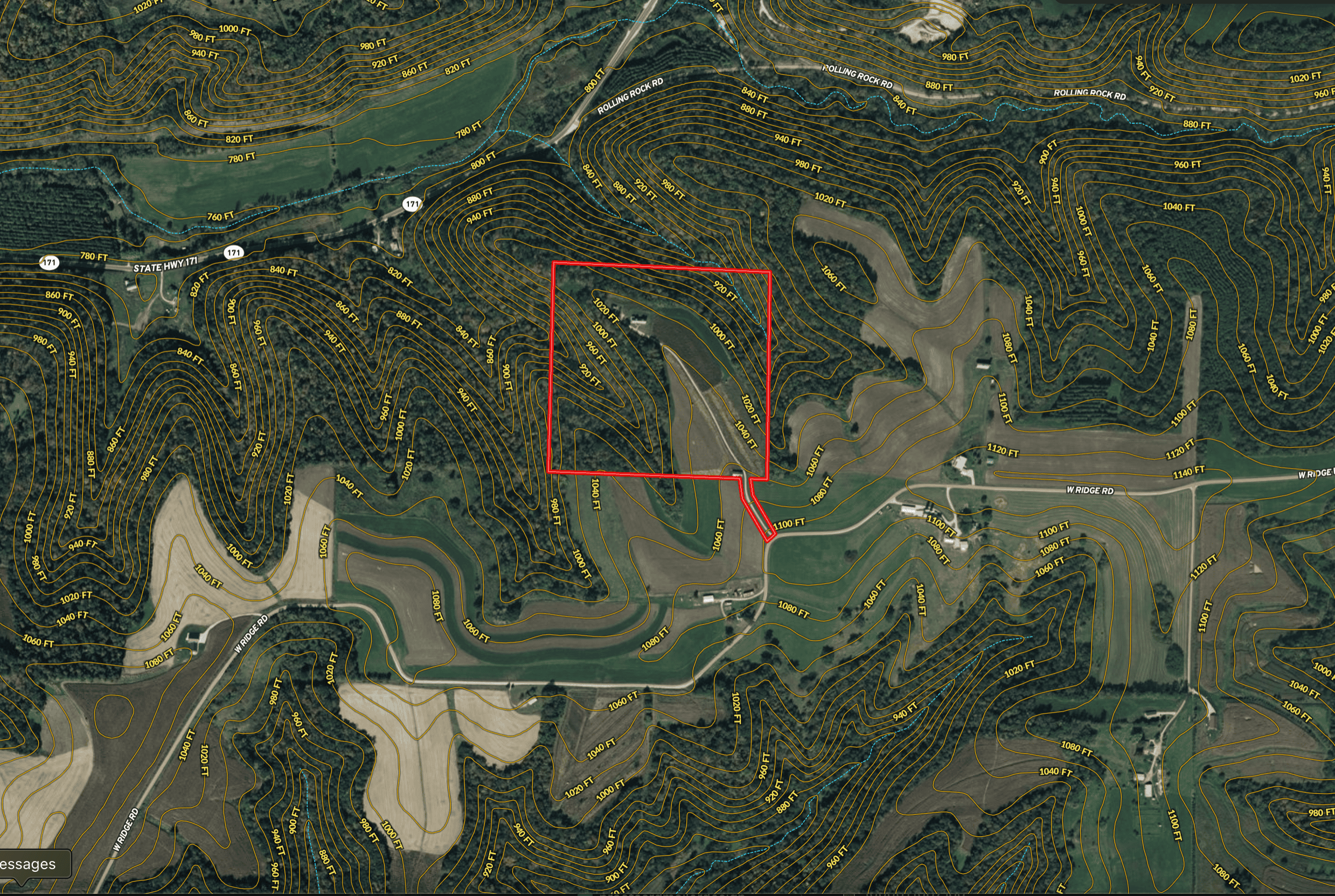 Blufftop Whitetail Estate – 39.21 Acres with Log Home & Trophy Deer Habitat in Richland County