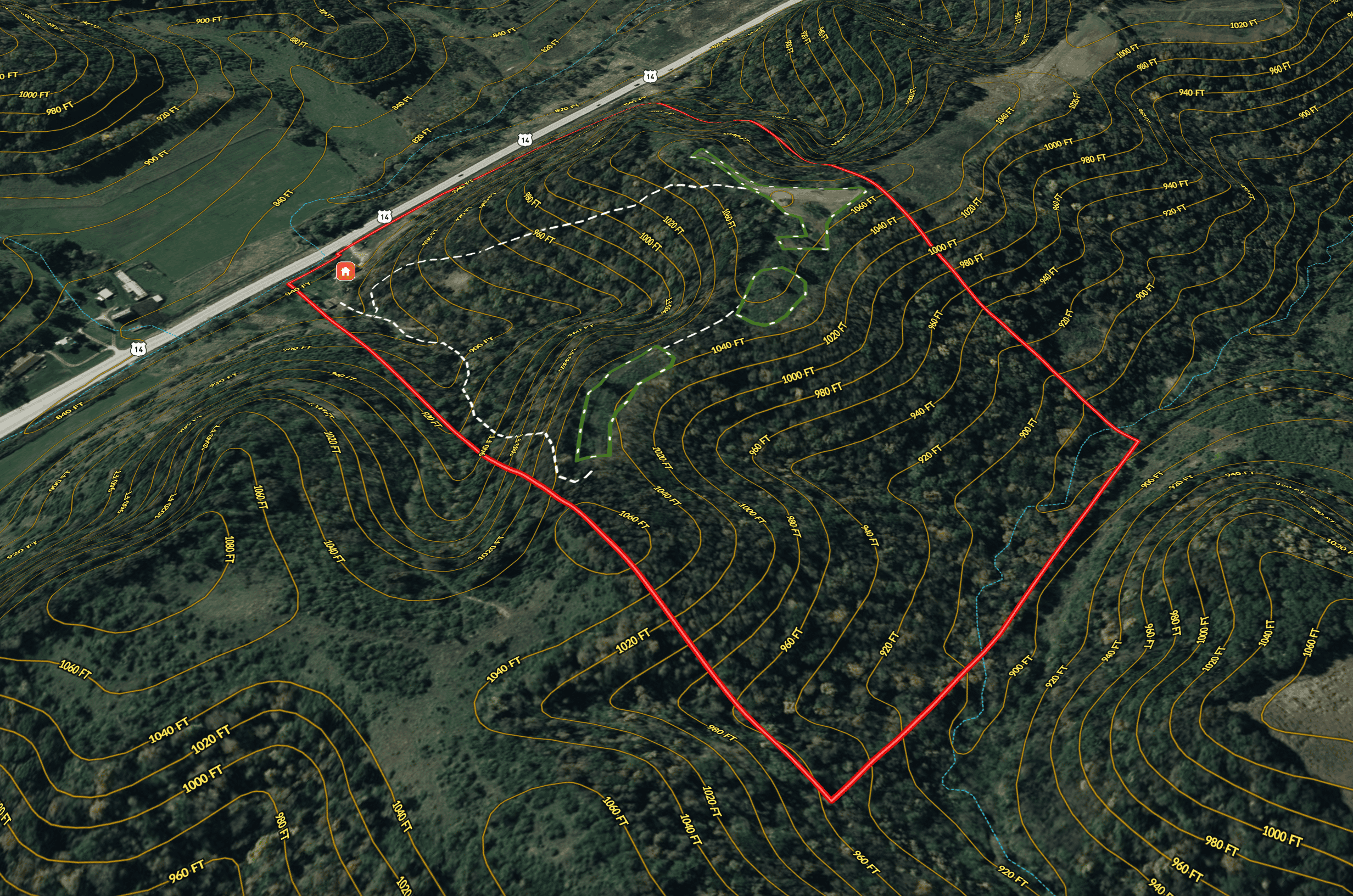 Updated Country Home with 77.8 Acres of Prime Whitetail Hunting