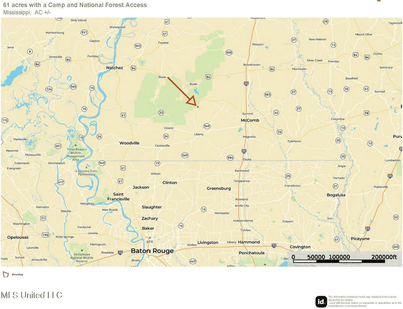 South MS Camp and Land Bordering the National Forest