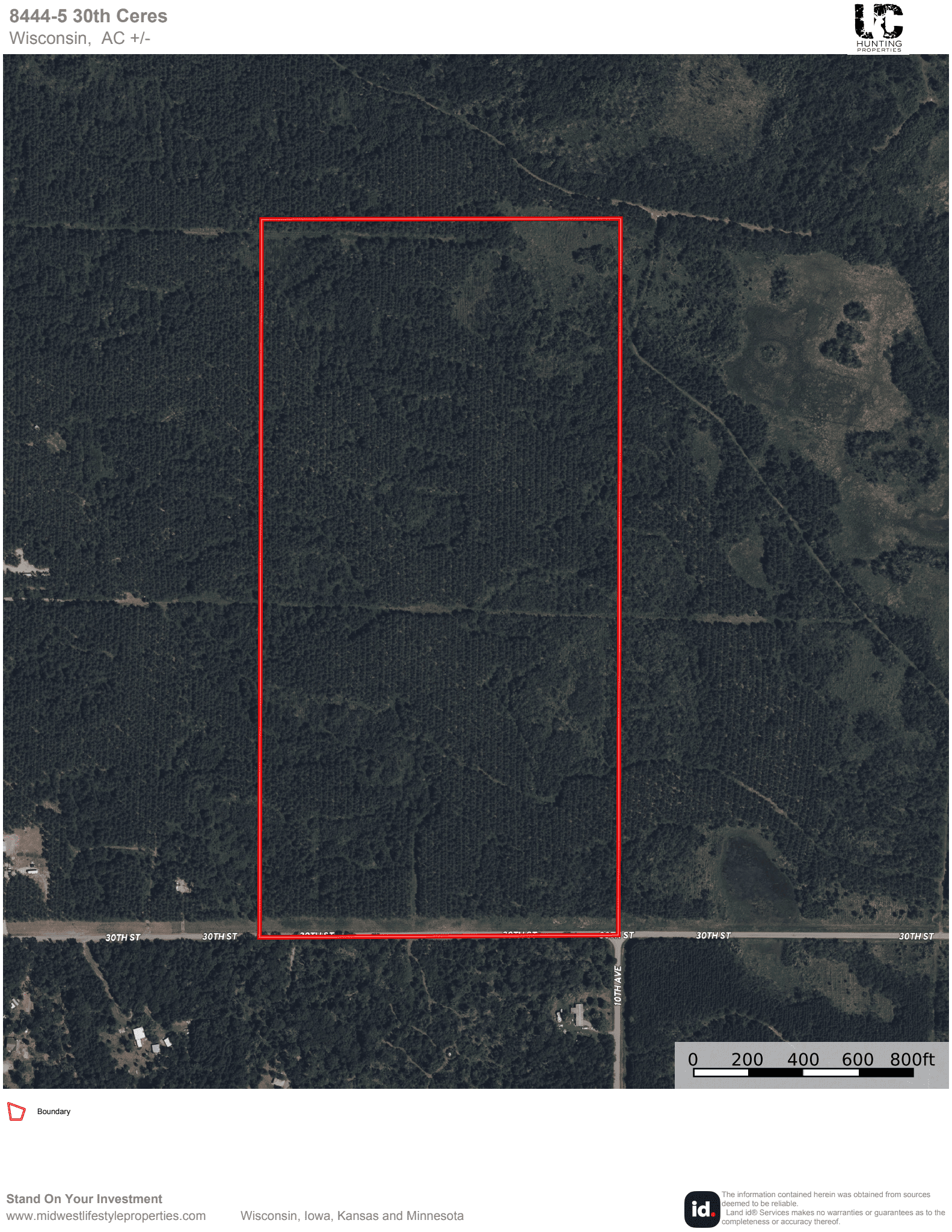 80± acre parcel in the Town of Necedah, Juneau County