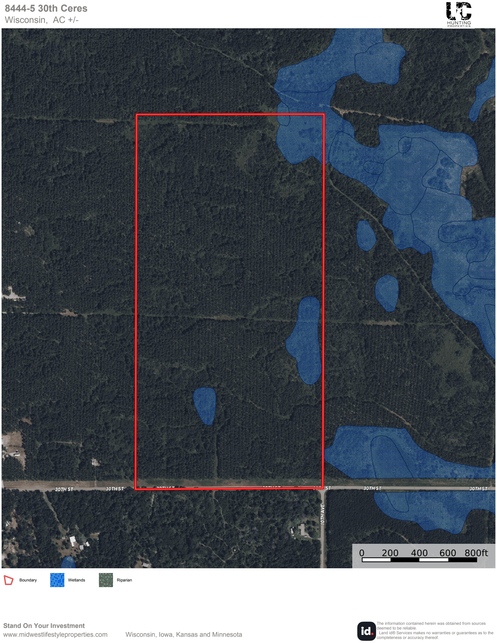 80± acre parcel in the Town of Necedah, Juneau County