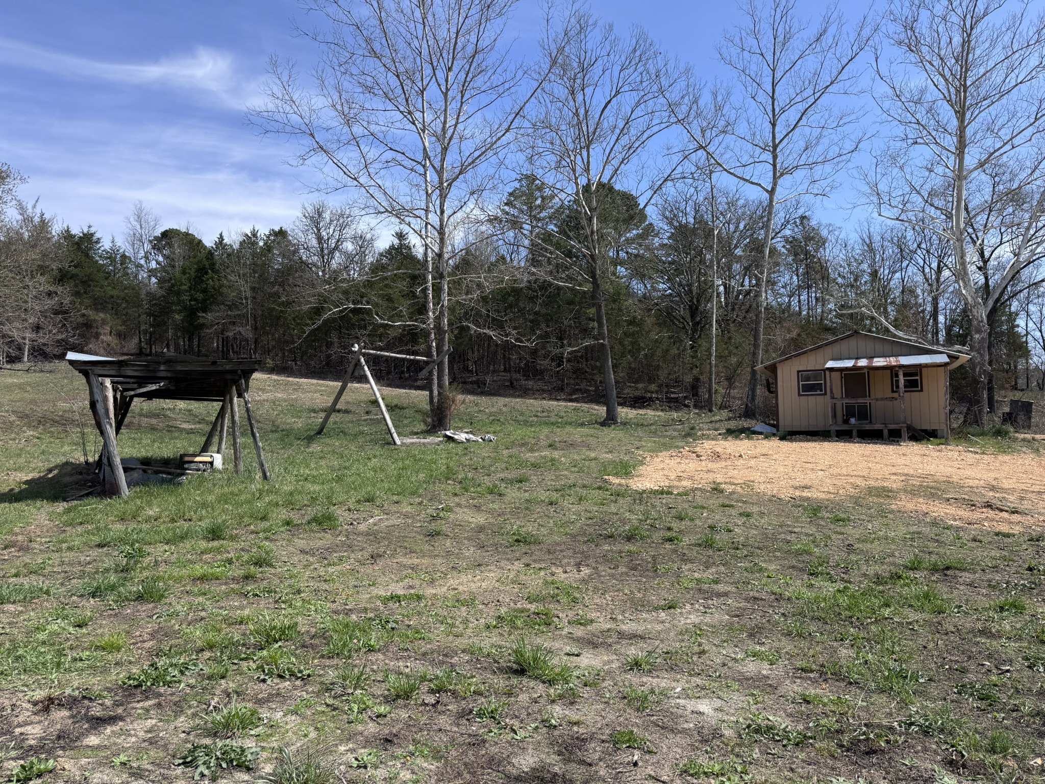 LAND WITH OFF-GRID CABIN FOR SALE IN NORTH CENTRAL ARKANSAS