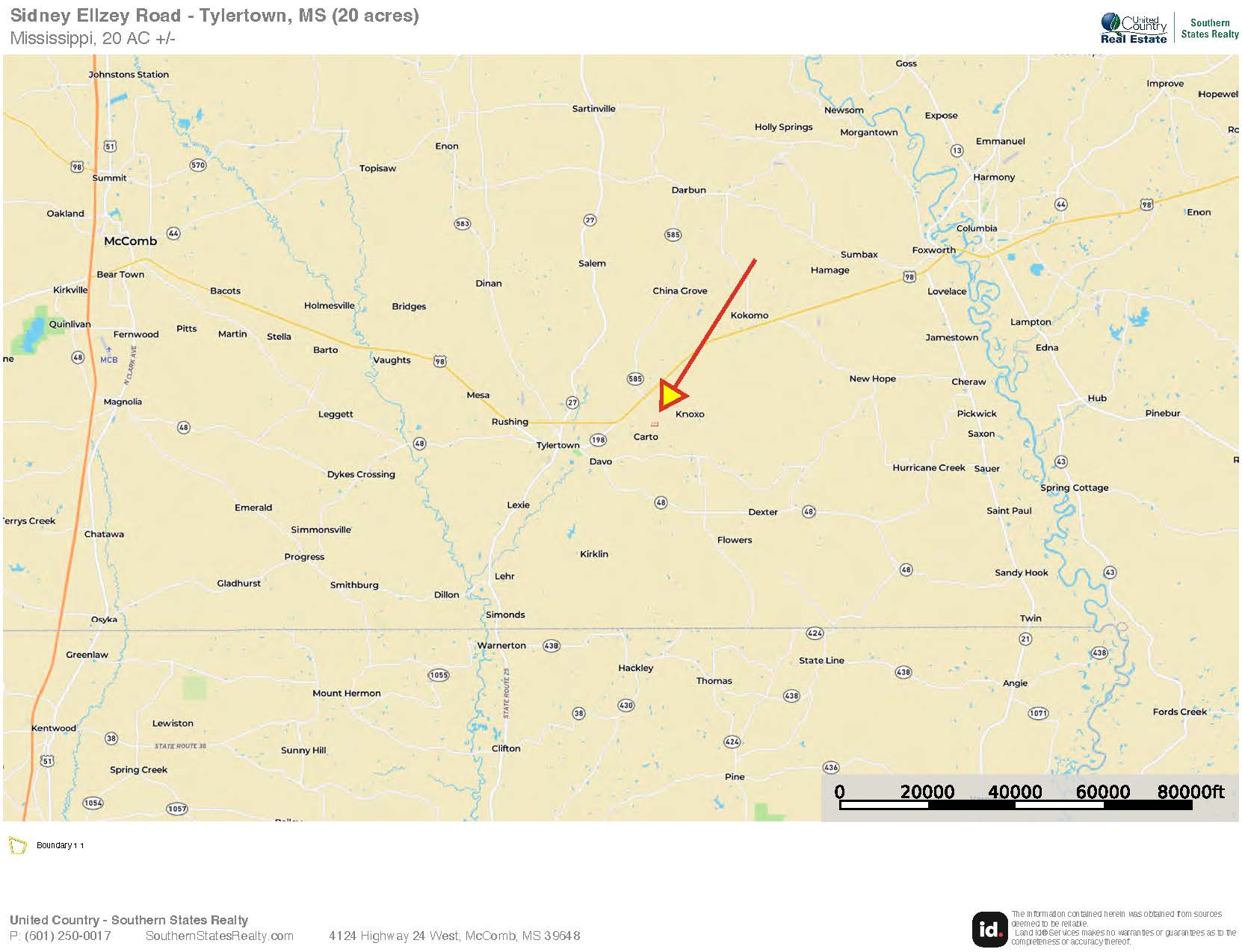 Hunting & Homesite Land Near Tylertown, MS