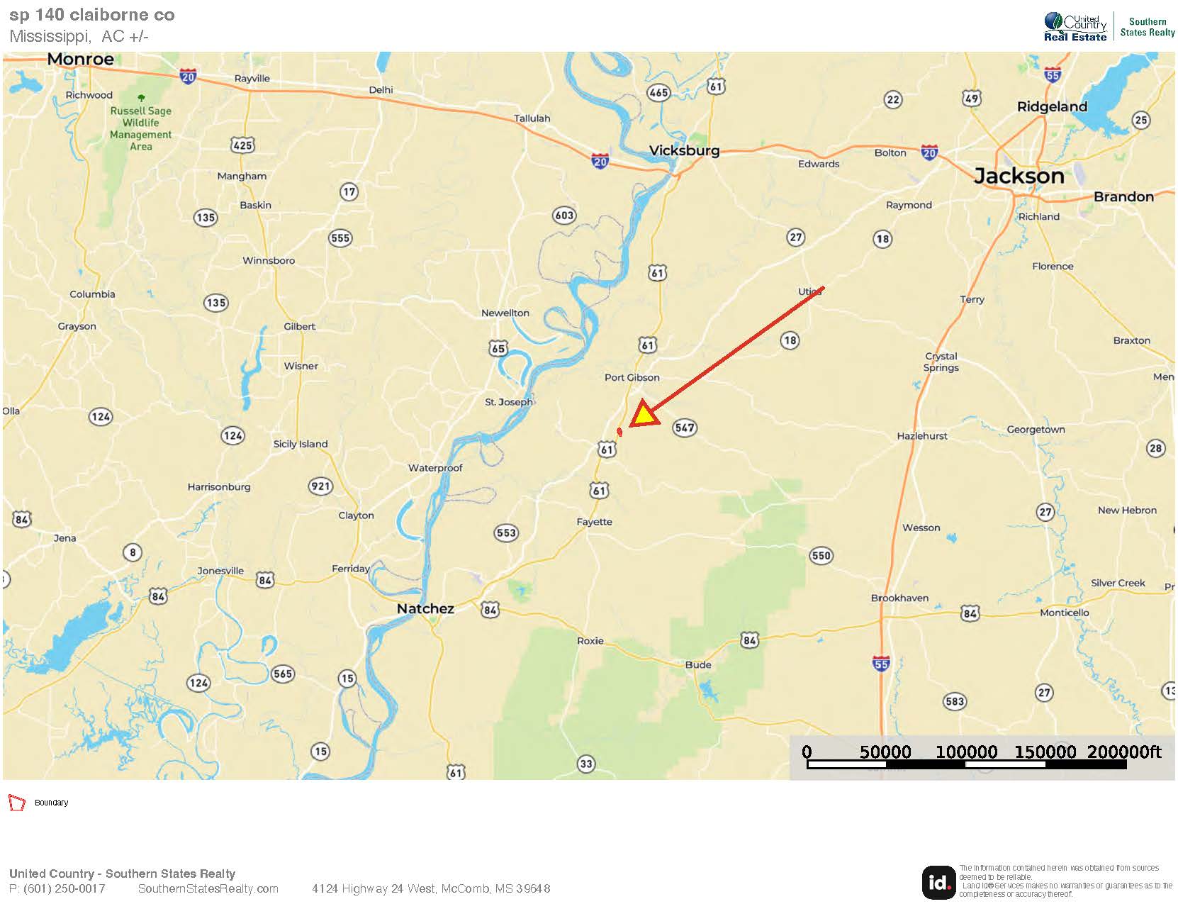 140 Acres with Farmhouse in Lorman, Mississippi