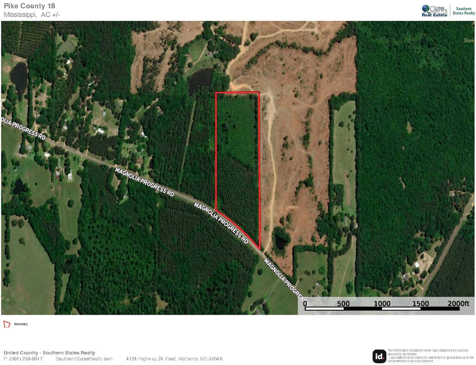 18 Acre Homesite in Magnolia, MS, Pike County