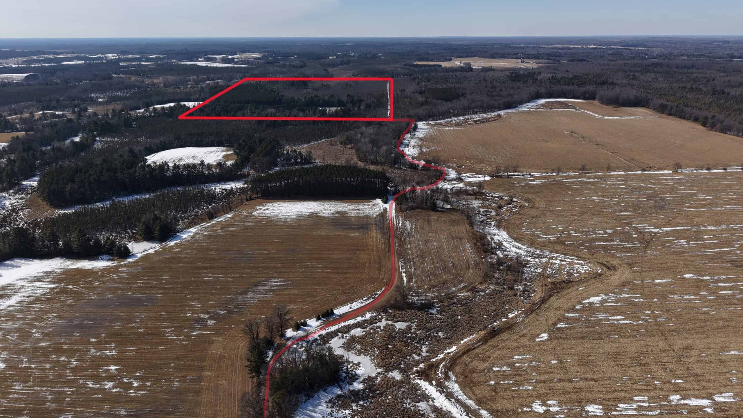Portage County Wisconsin 80 Acres of Hunting Land for Sale