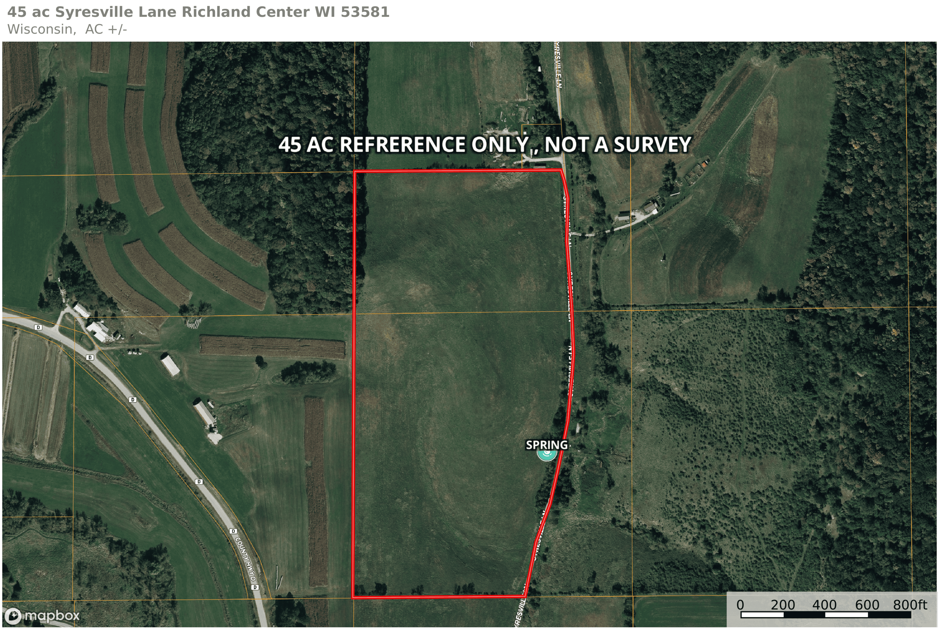 45 +/- Acres Driftless Region of Richland County