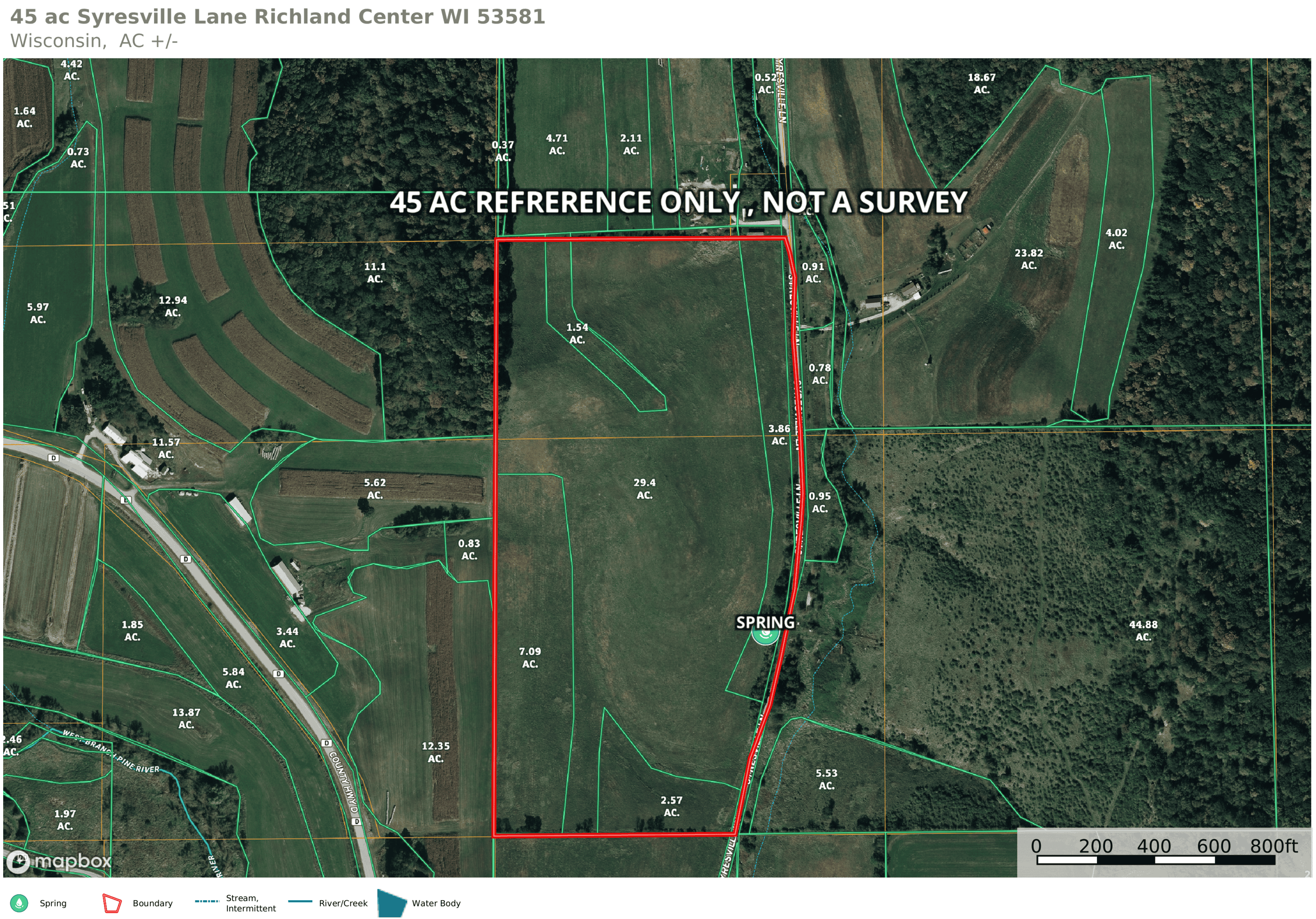 45 +/- Acres Driftless Region of Richland County