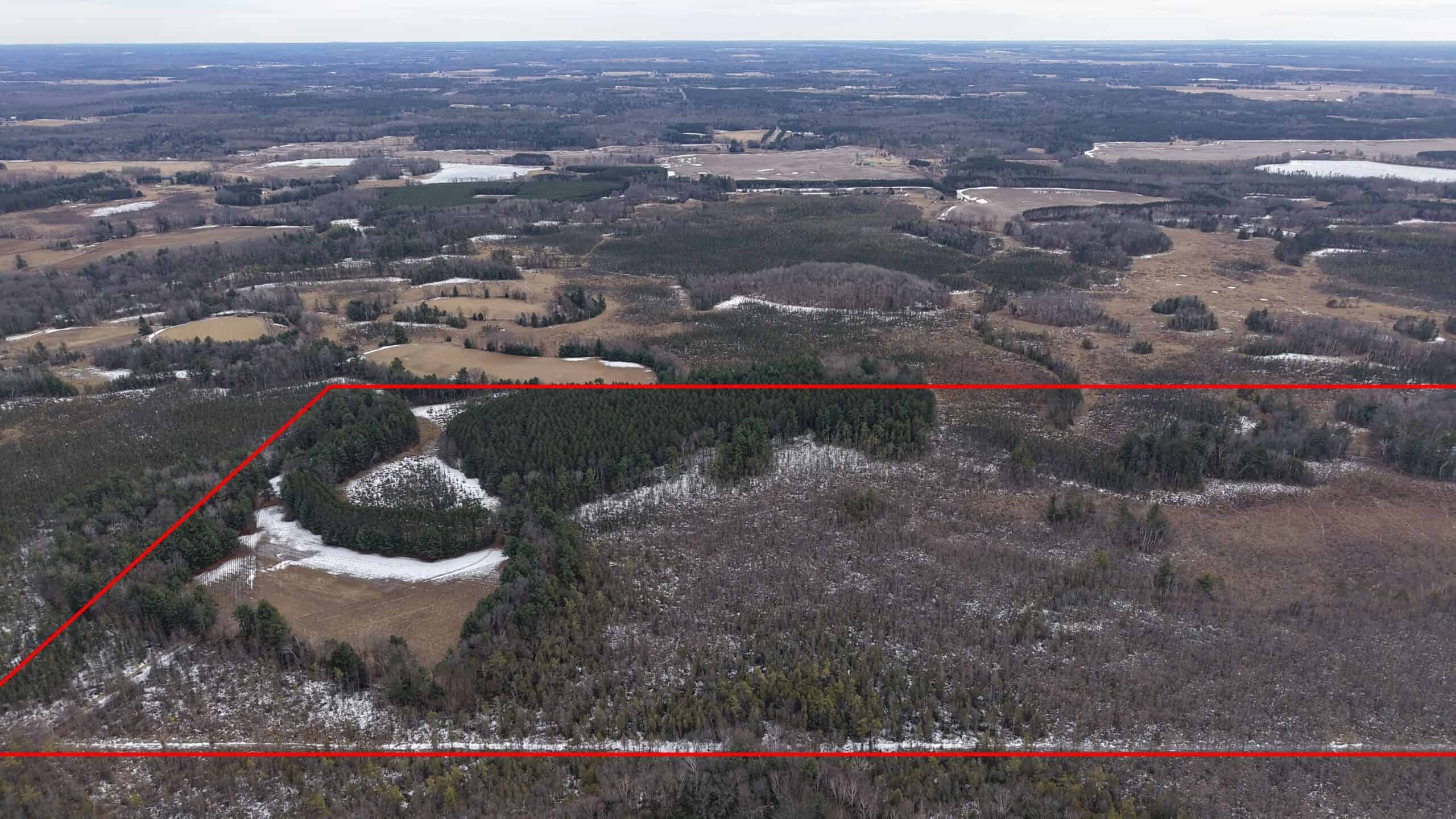 Portage County Wisconsin 80 Acres of Hunting Land for Sale