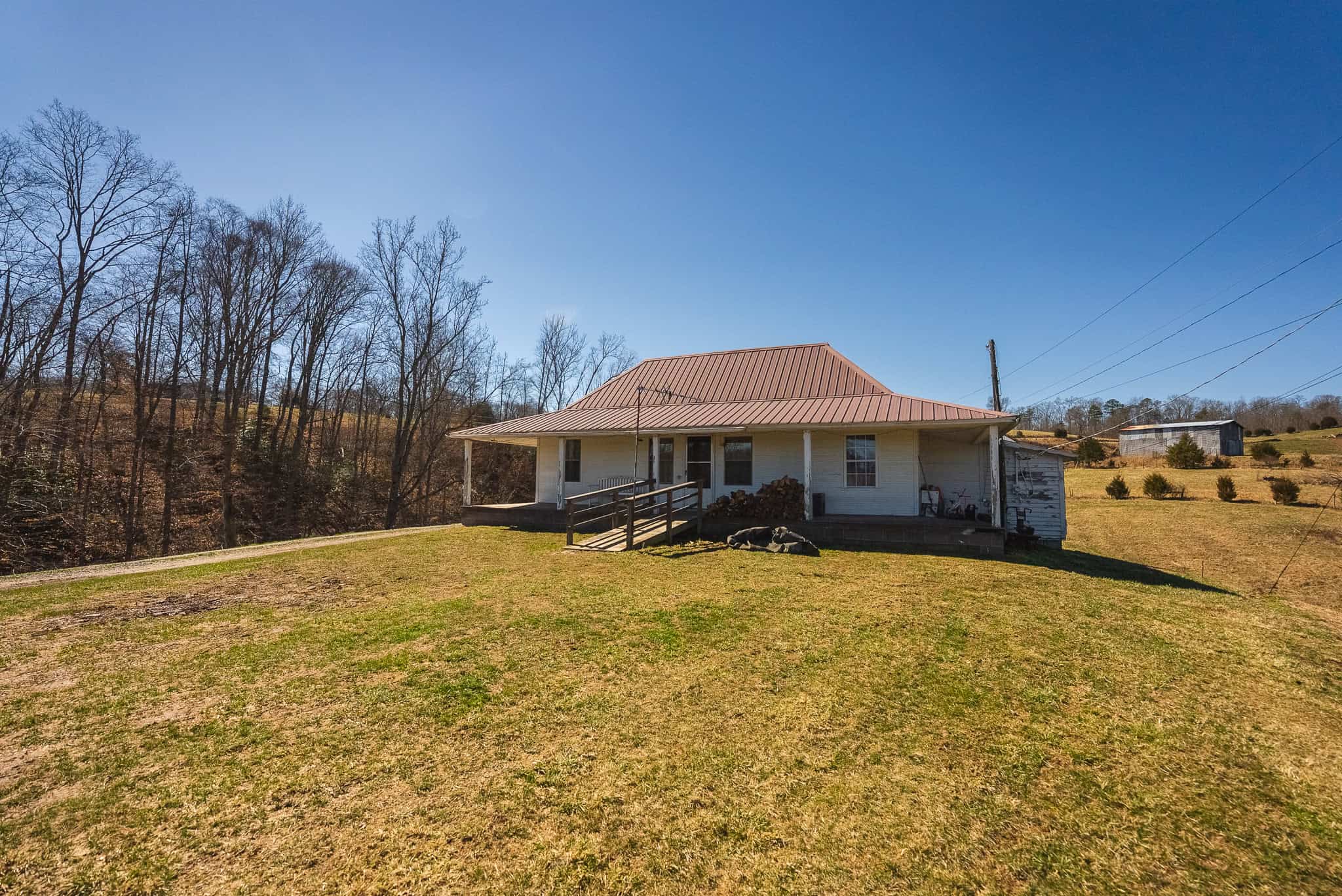 102.62 Unrestricted Acres with Farmhouse, Barn, Pond, Pasture, Timber, and East Tennessee Mountain Views in Hancock County