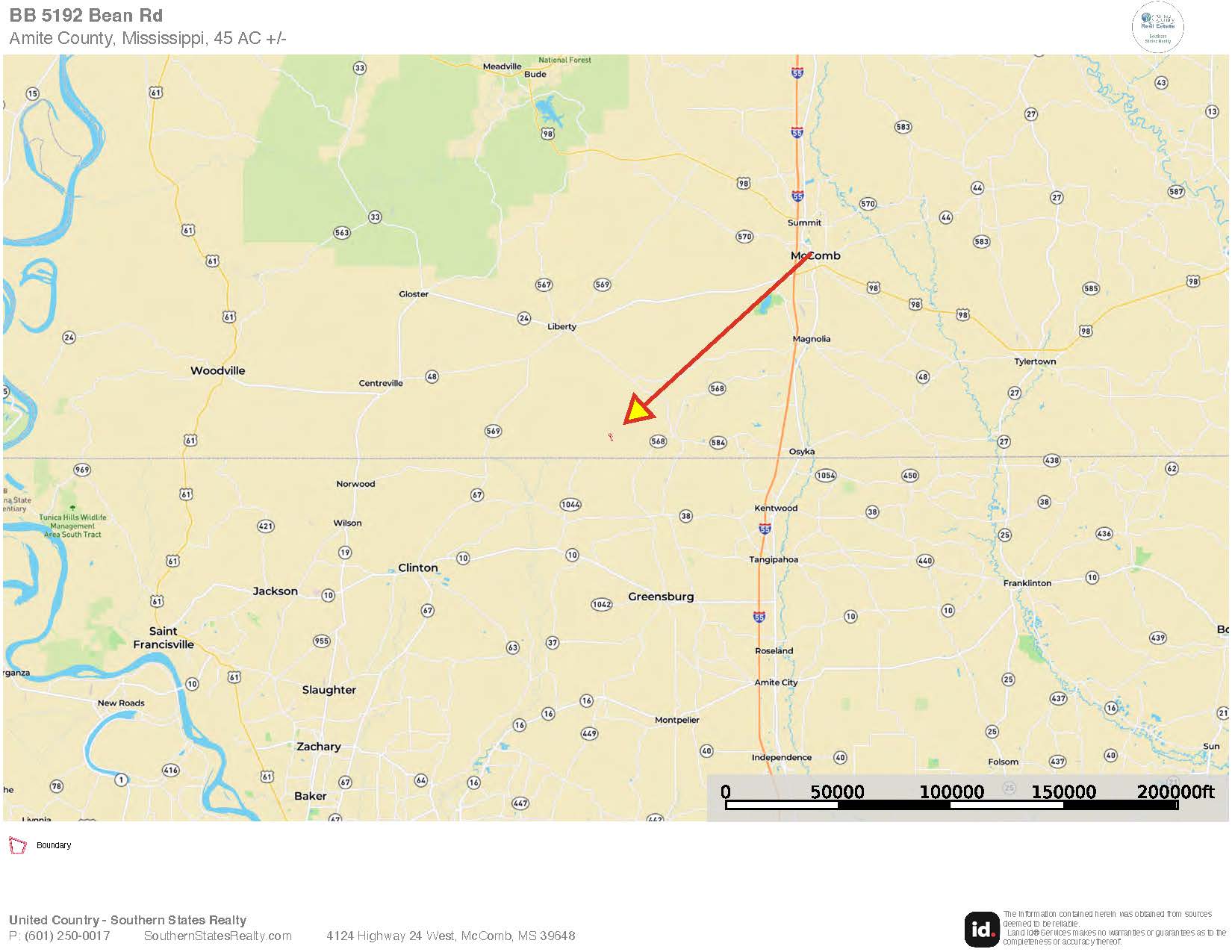 Amite County MS Turnkey 45 Acres