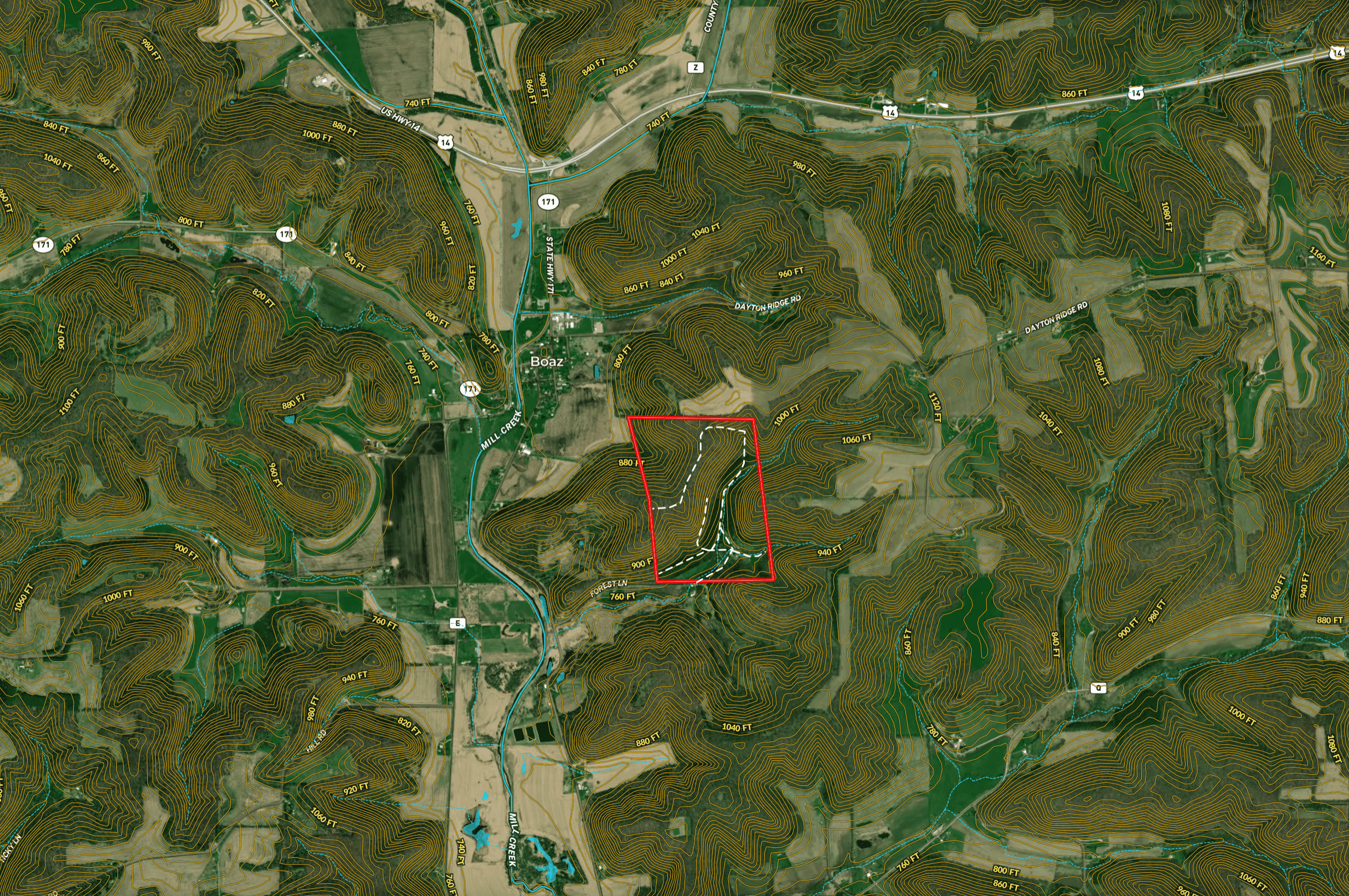 125 Acre Driftless Bluff Sanctuary | Private Valley, Spring-Fed Pond & Trophy Whitetail Haven Near Boaz
