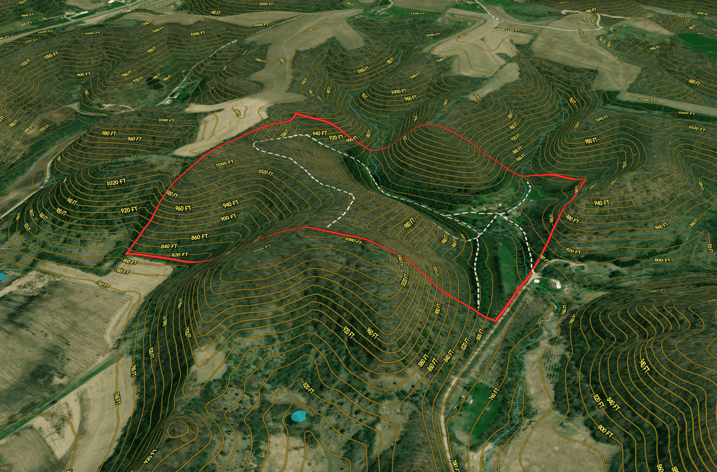125 Acre Driftless Bluff Sanctuary | Private Valley, Spring-Fed Pond & Trophy Whitetail Haven Near Boaz