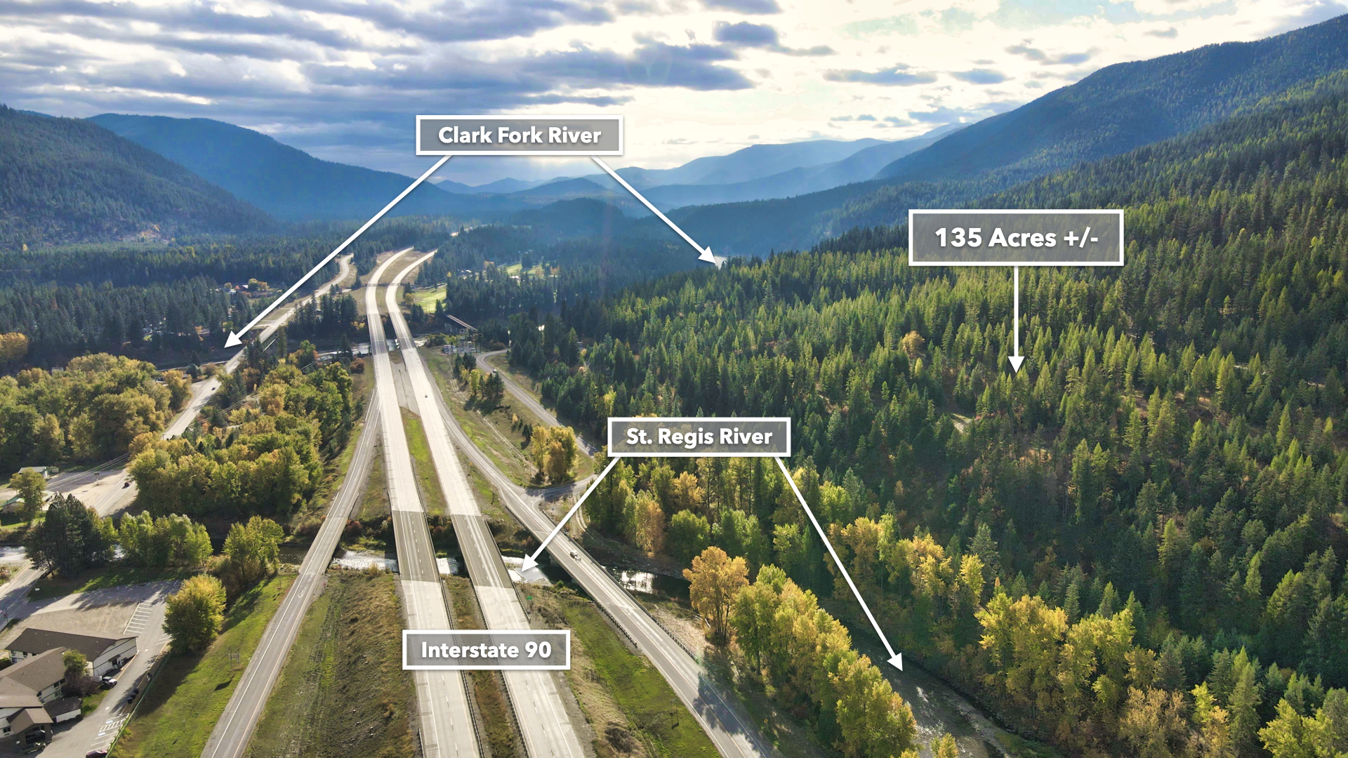 Riverfront Acreage For Sale in St. Regis, Montana