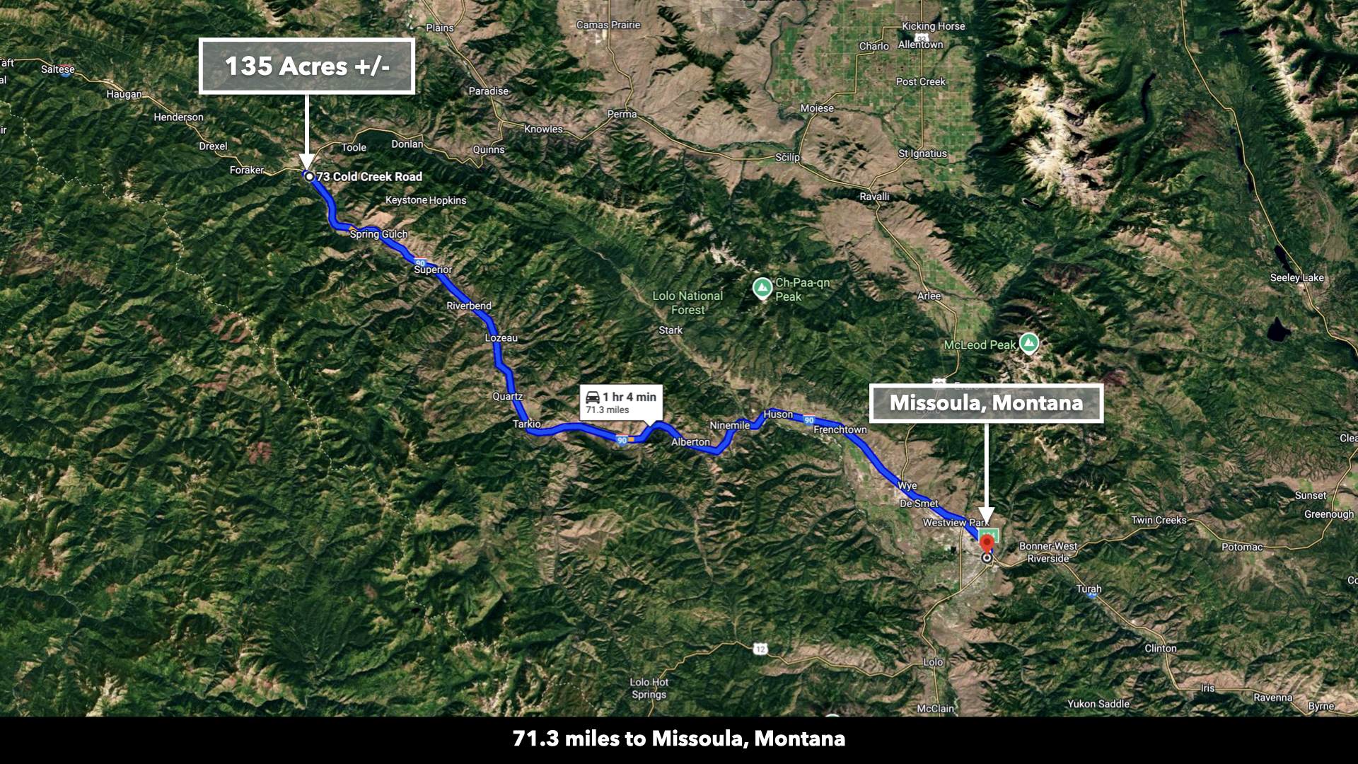 Riverfront Acreage For Sale in St. Regis, Montana