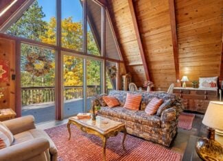 Waterfront A-Frame Cabin in Canada Creek Ranch Atlanta MI