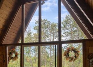 Waterfront A-Frame Cabin in Canada Creek Ranch Atlanta MI