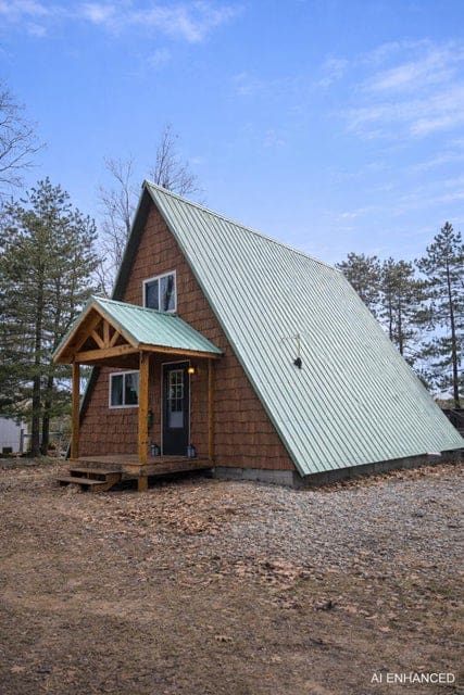 Waterfront A-Frame Cabin in Canada Creek Ranch Atlanta MI