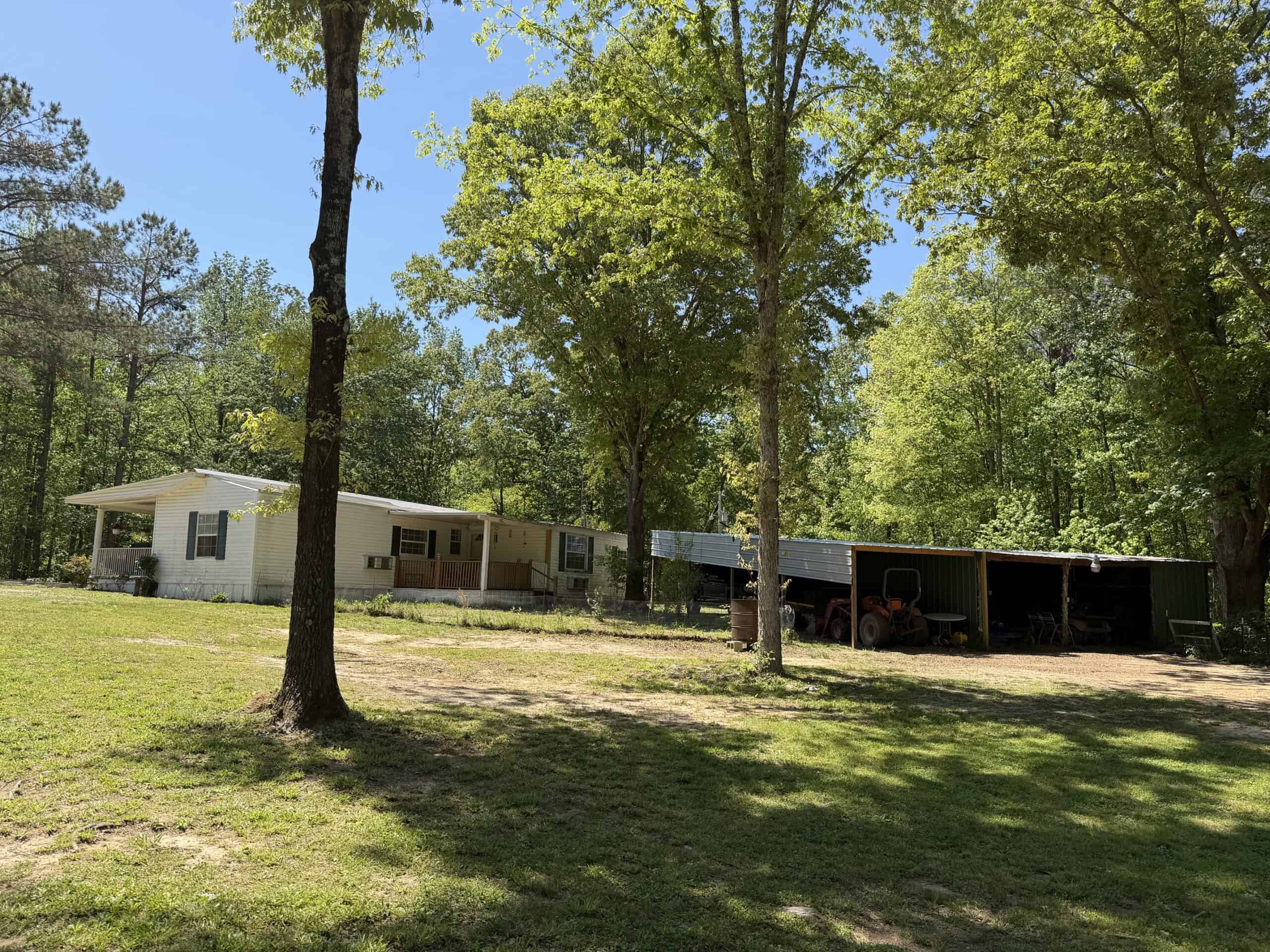 Hobby Farm for sale in TN, 44.81, Mostly Wooded, Creek, Fenced Pastures, Shop, Barn, and Great Deer & Turkey Hunting Land!