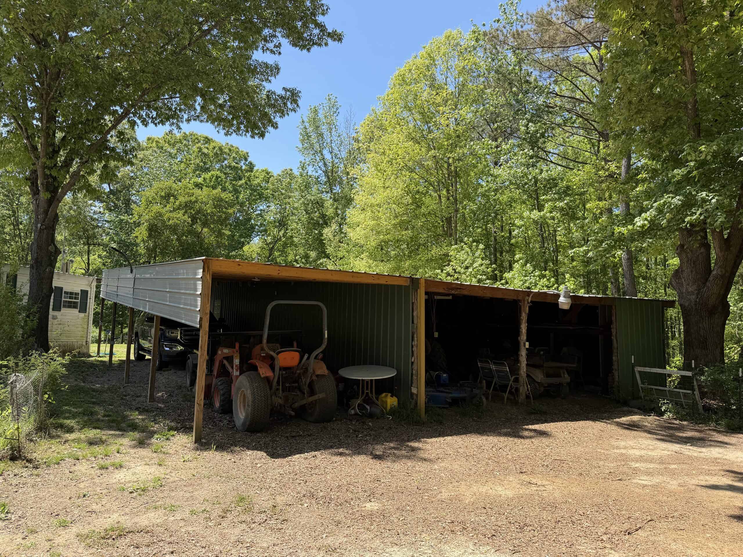 Hobby Farm for sale in TN, 44.81, Mostly Wooded, Creek, Fenced Pastures, Shop, Barn, and Great Deer & Turkey Hunting Land!