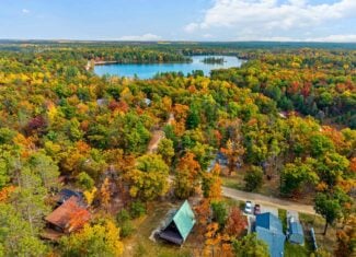 Waterfront A-Frame Cabin in Canada Creek Ranch Atlanta MI