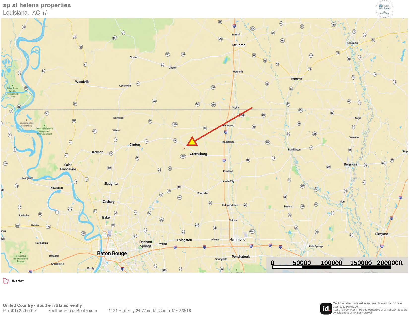 47 Acres in St. Helena Parish, LA with Black Creek