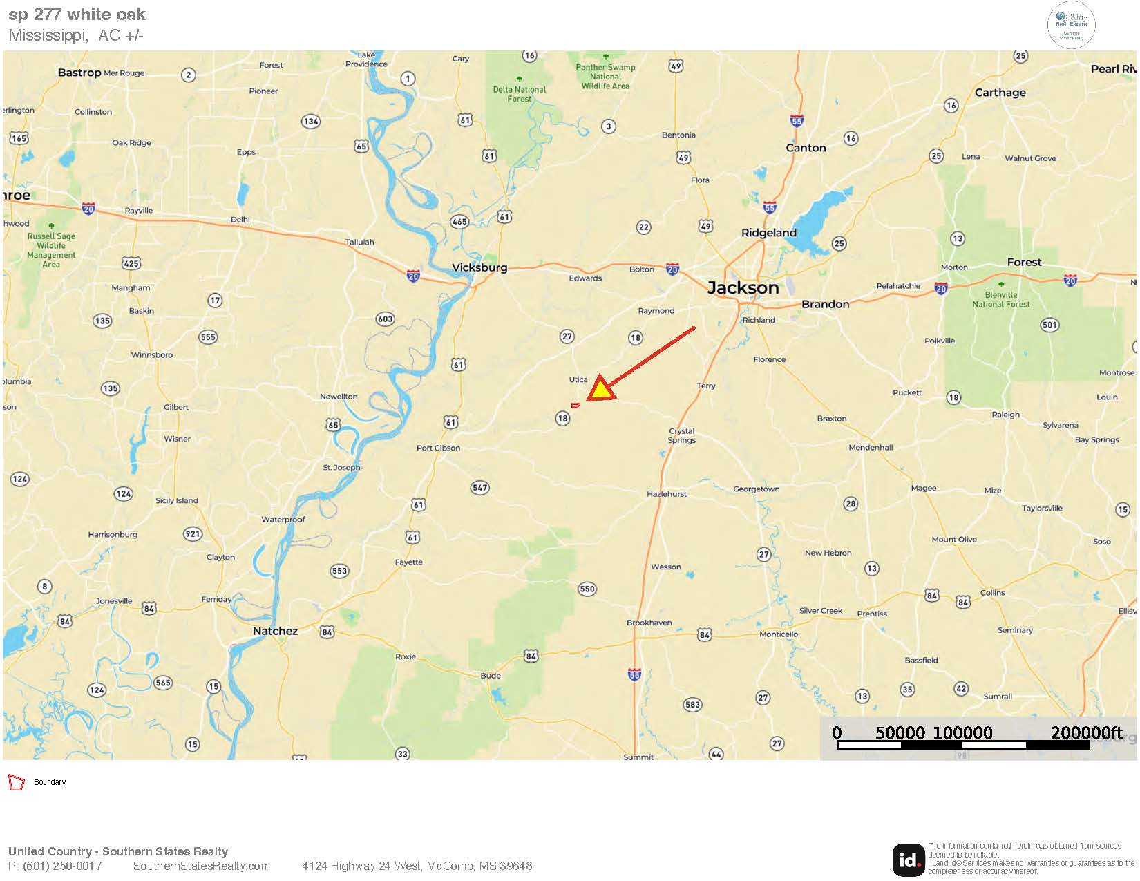 266± Acres Hinds/Copiah Line with Creek and Income