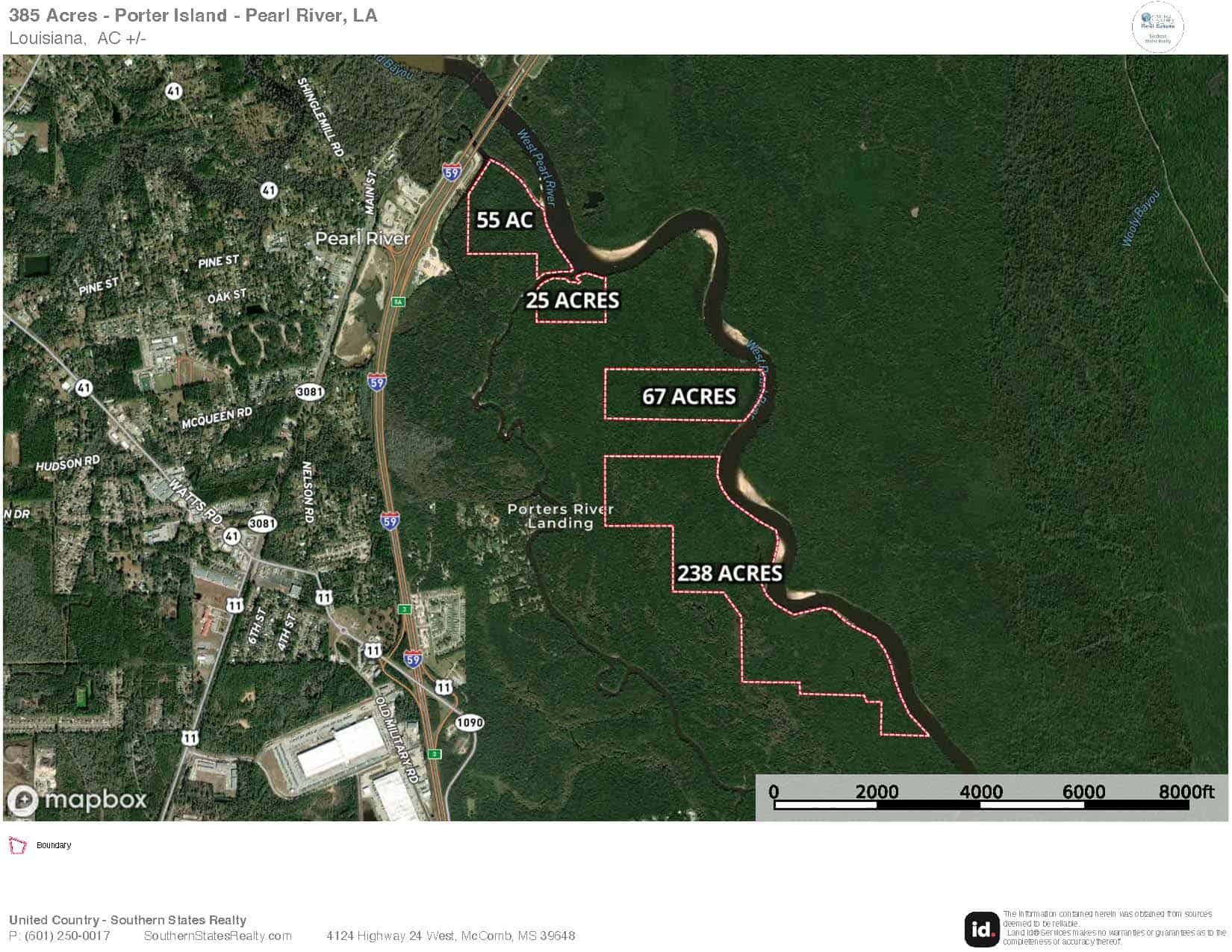 385 Acres Pearl River Frontage Louisiana